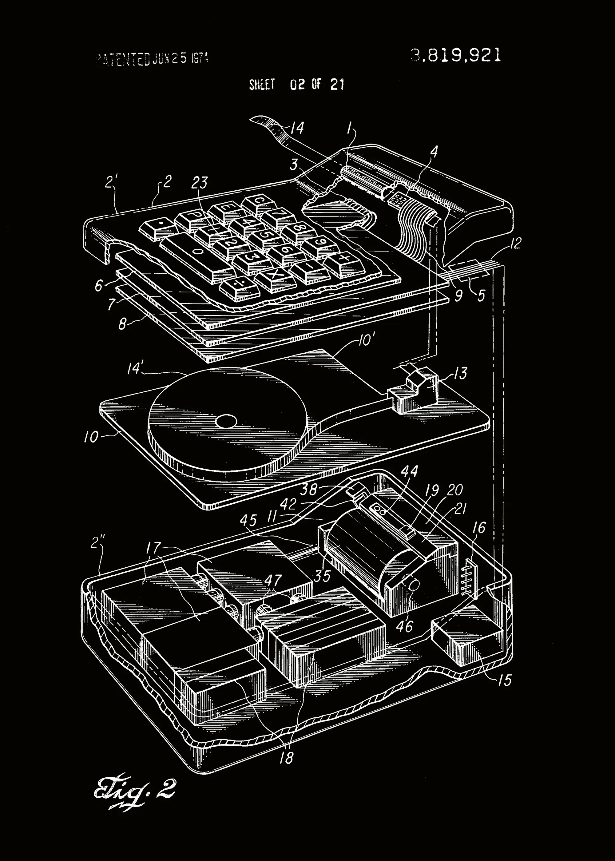 Andreas Magnusson - Diagrama de Patente Vintage Póster 0