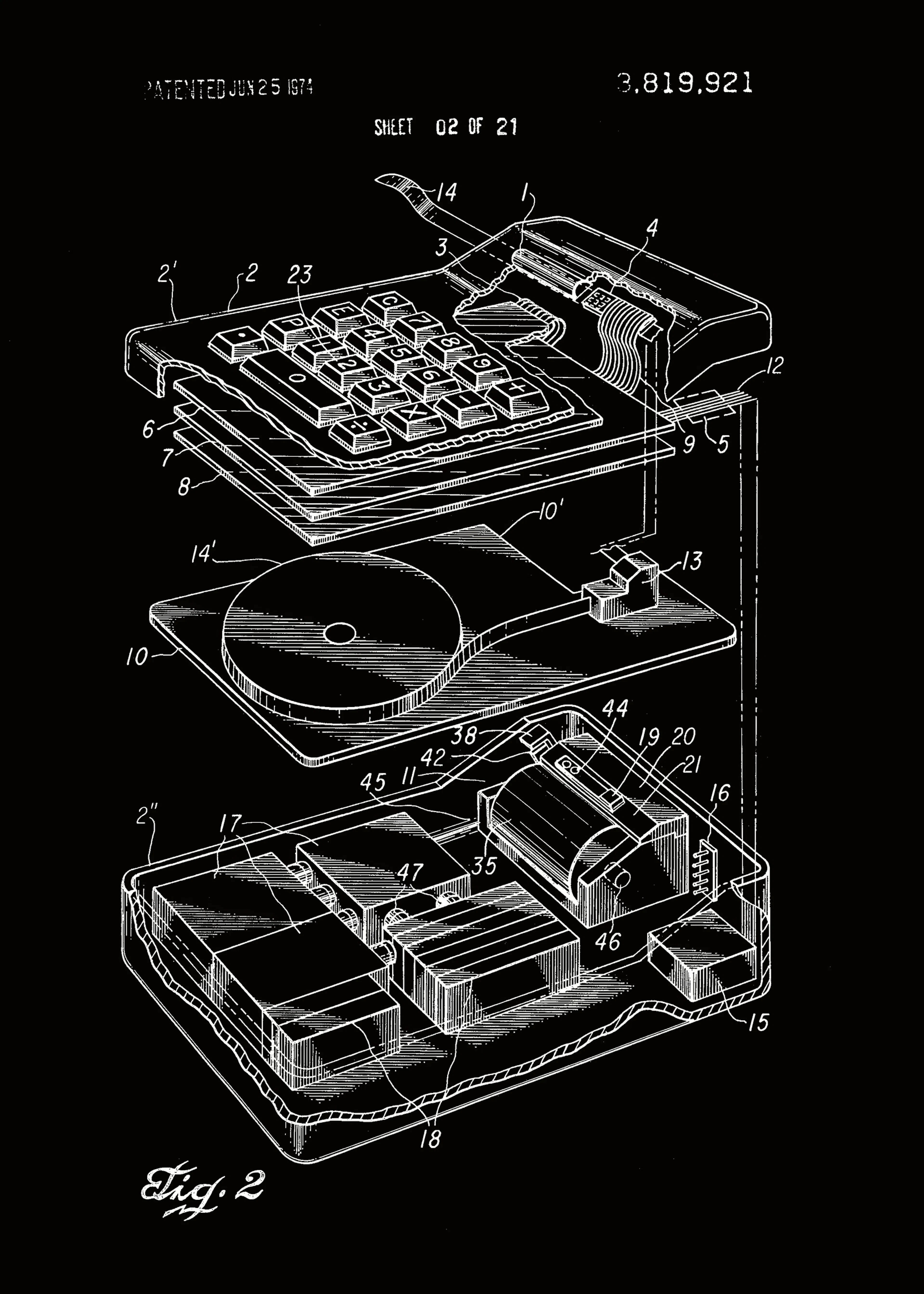 Andreas Magnusson - Diagrama de Patente Vintage Póster 0