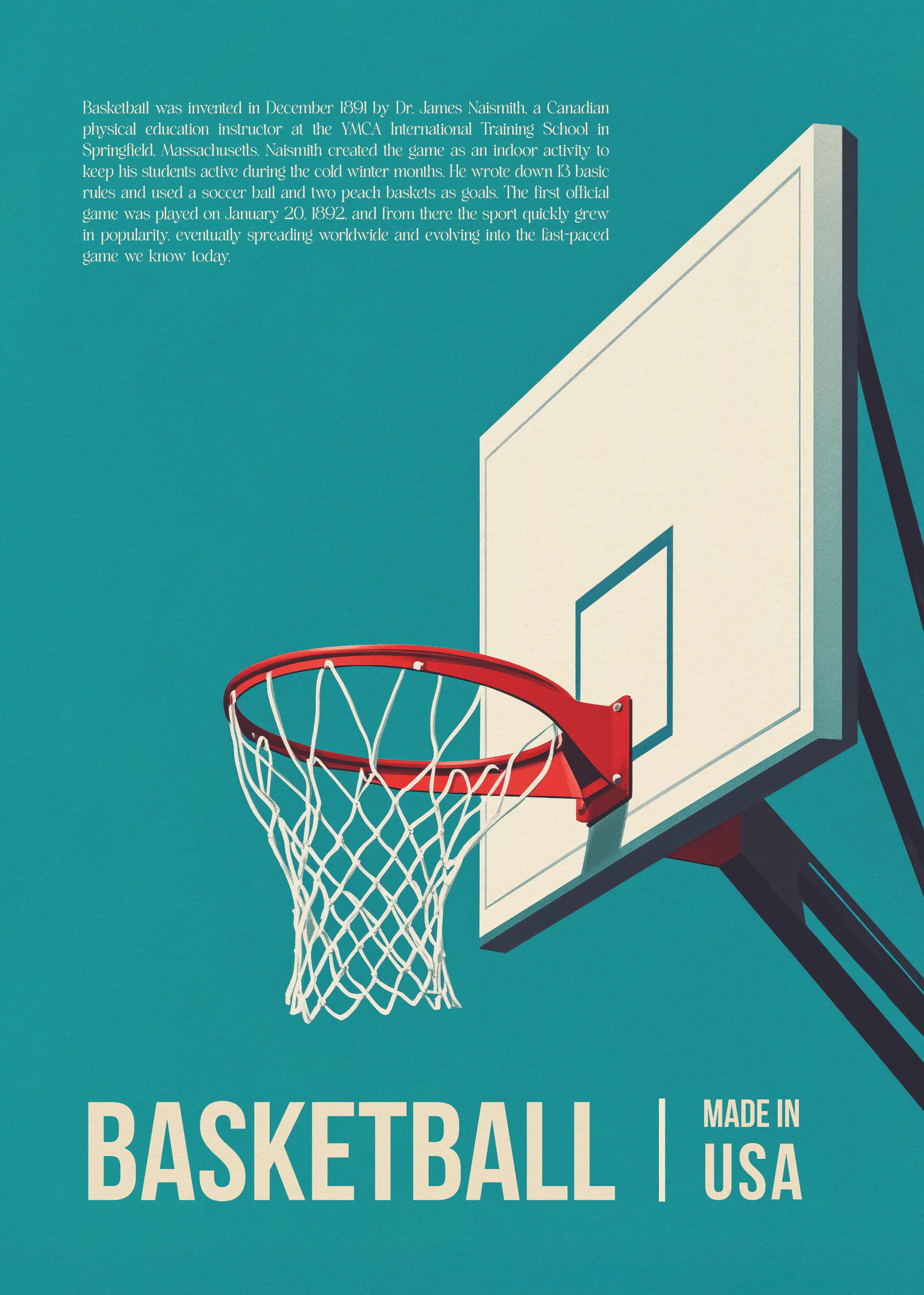 Andreas Magnusson - Canasta de Baloncesto Retro Póster 0