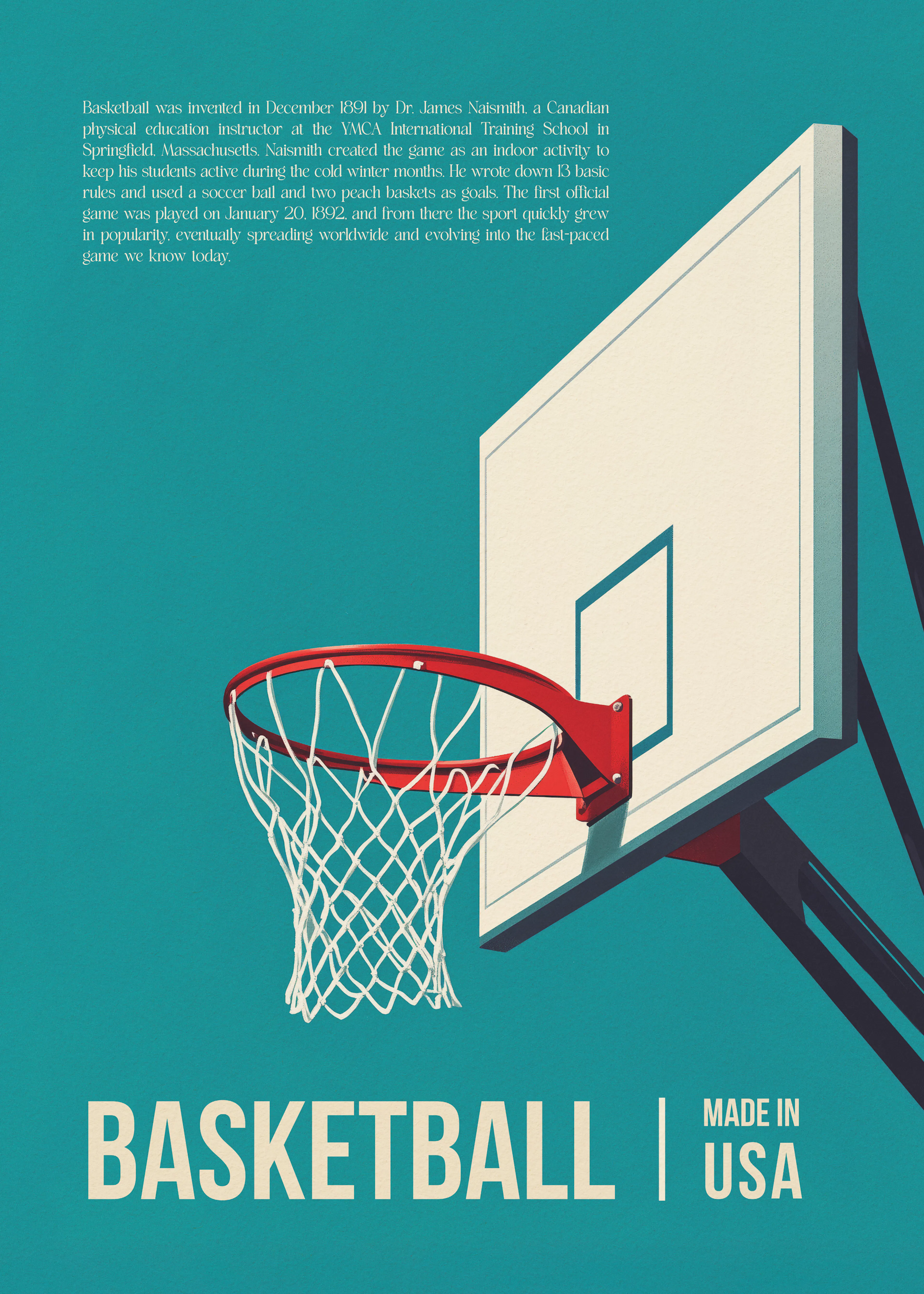 Andreas Magnusson - Canasta de Baloncesto Retro Póster 0