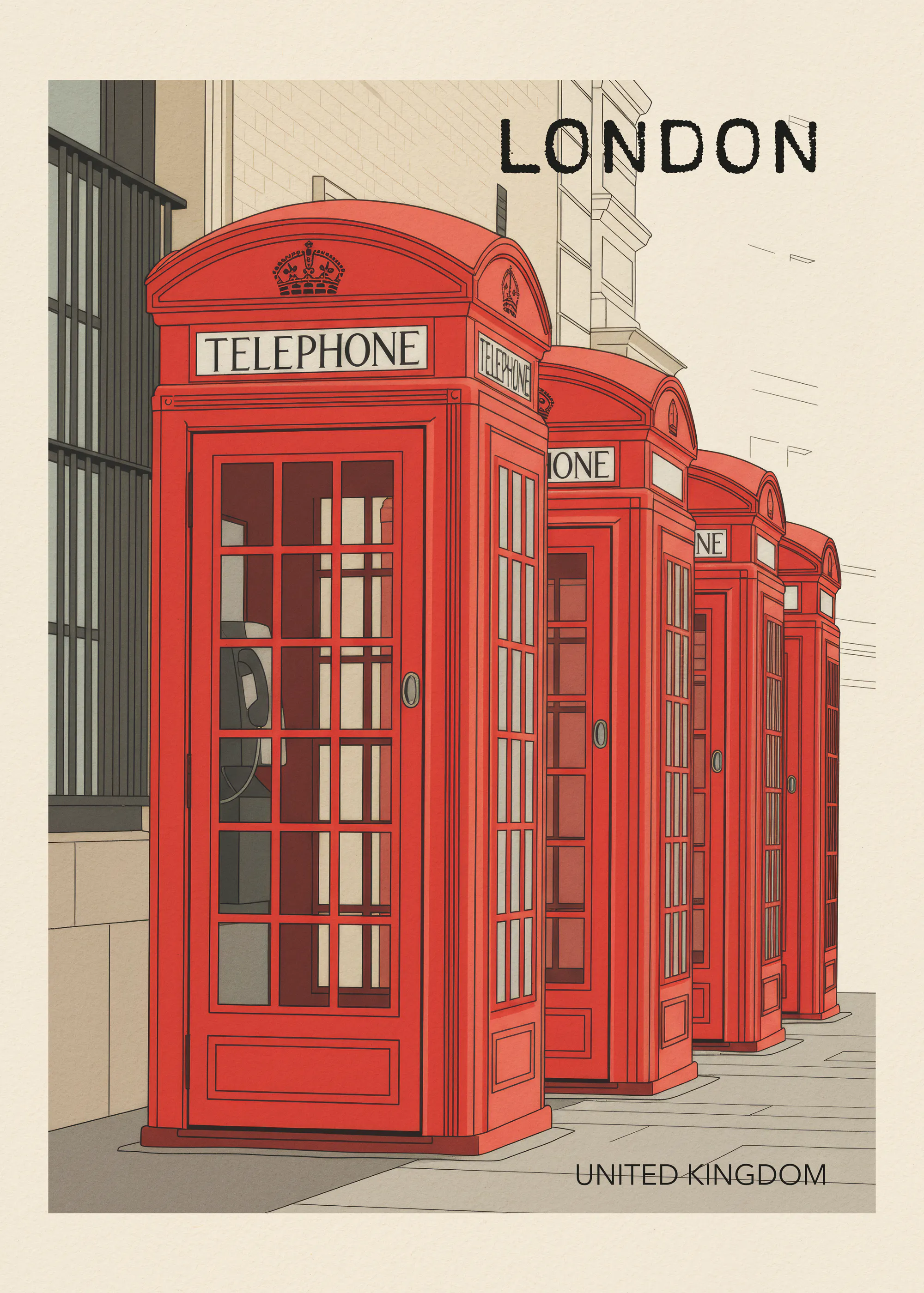 Andreas Magnusson - Cabinas Telefónicas Clásicas de Londres Póster 0