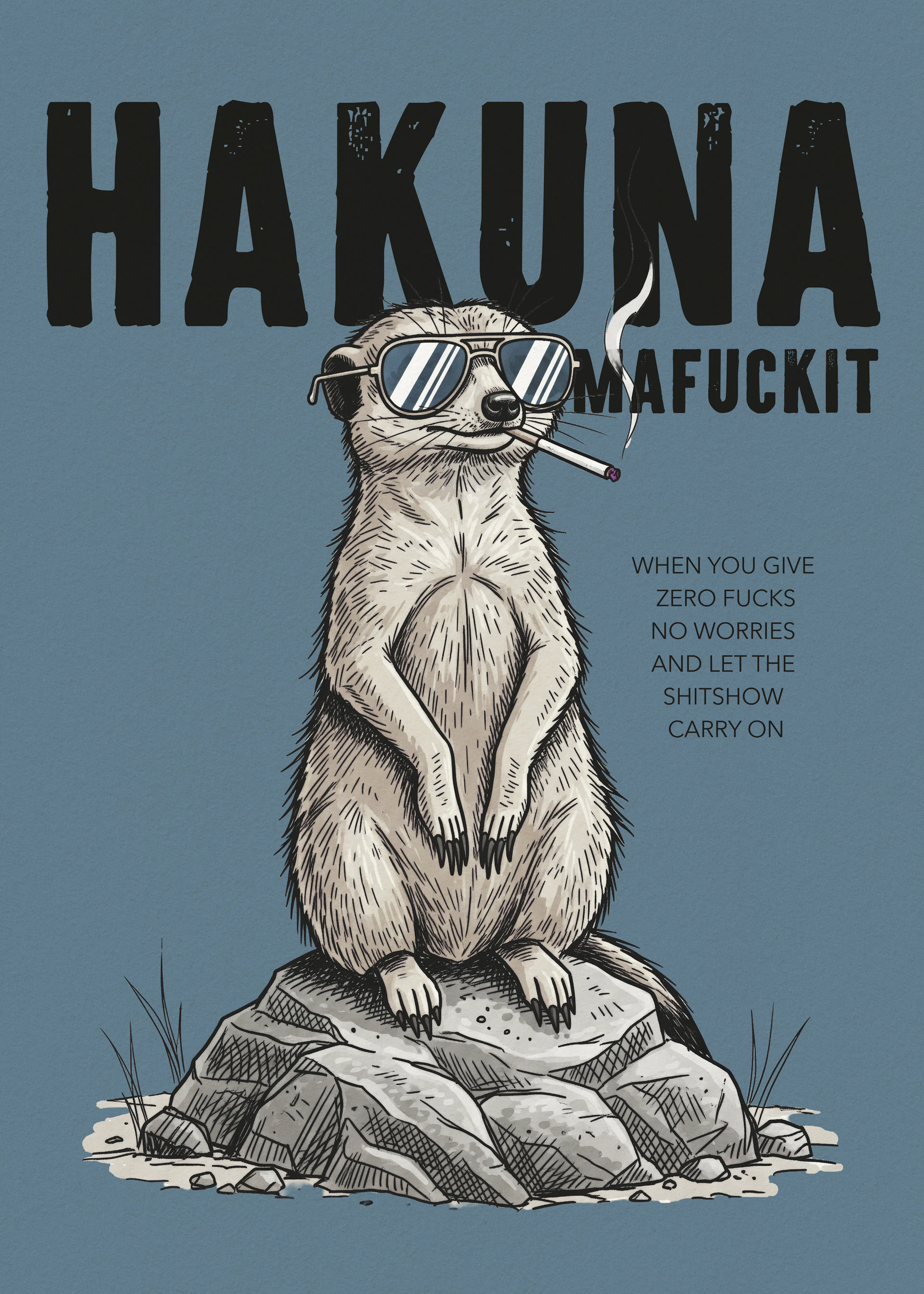Andreas Magnusson - Suricata Fumadora Guay Póster 0