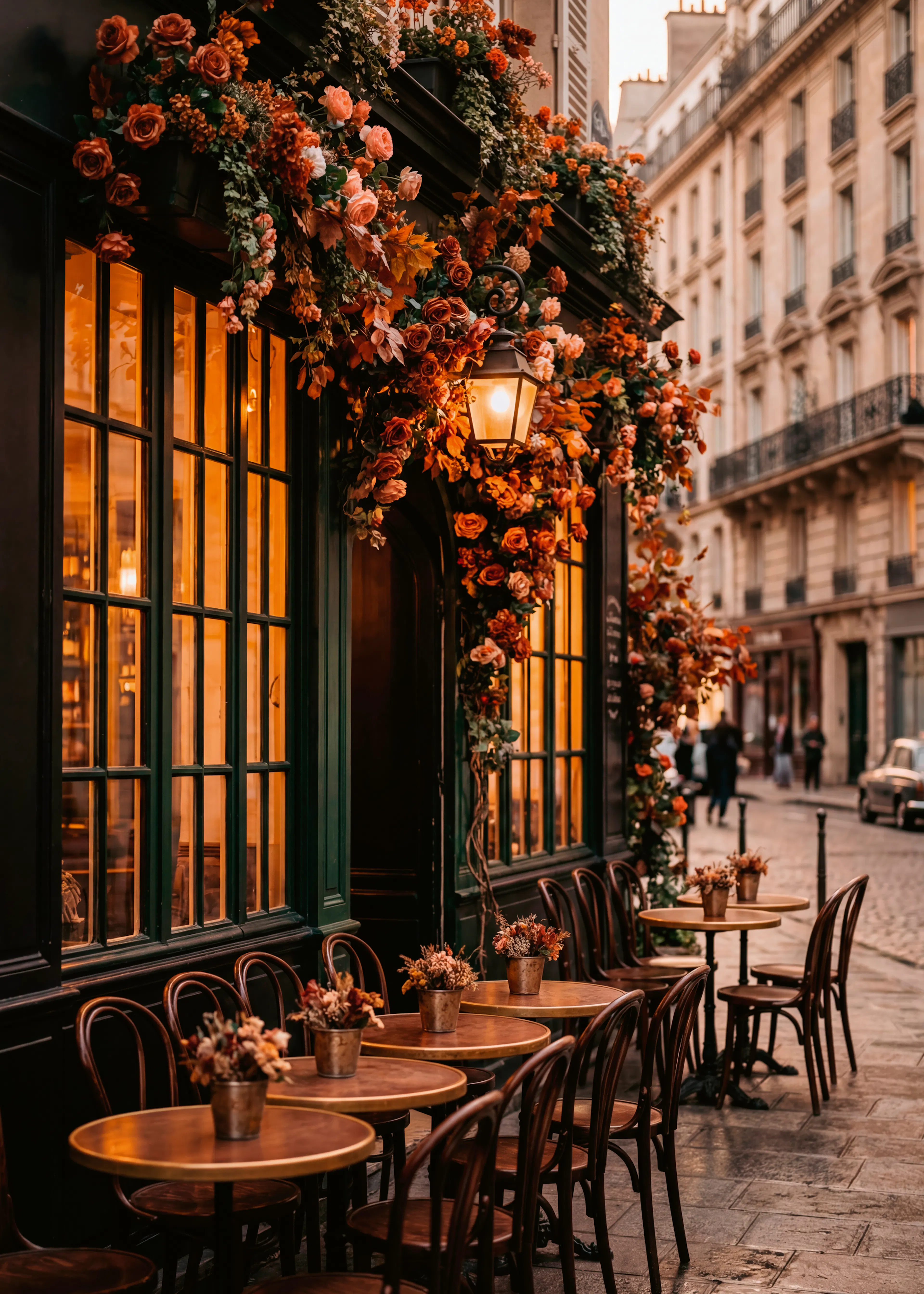 Andreas Magnusson - Café Parisino de Otoño Póster 0