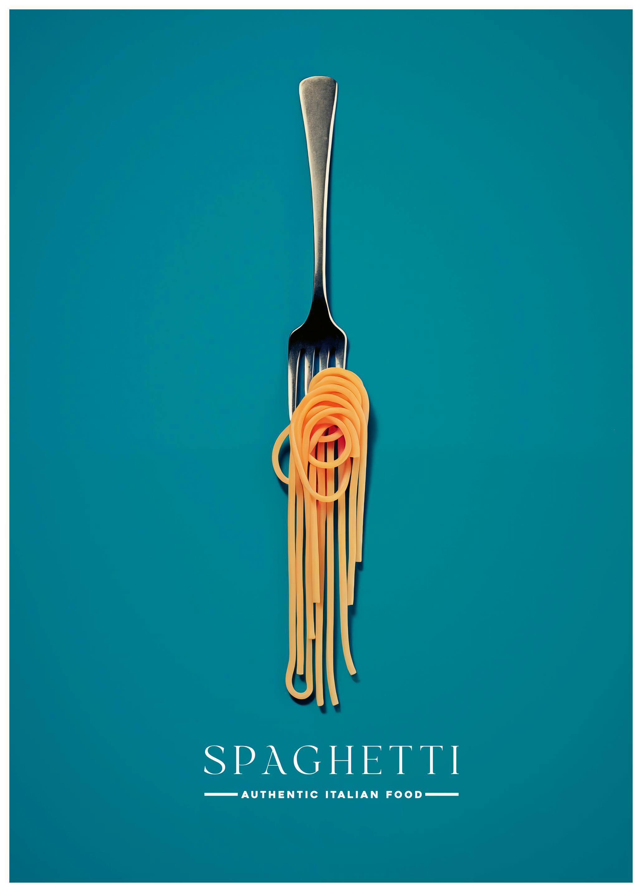 Andreas Magnusson - Fourchette à Spaghetti Italien Affiche (70x100 cm) - Poster Store