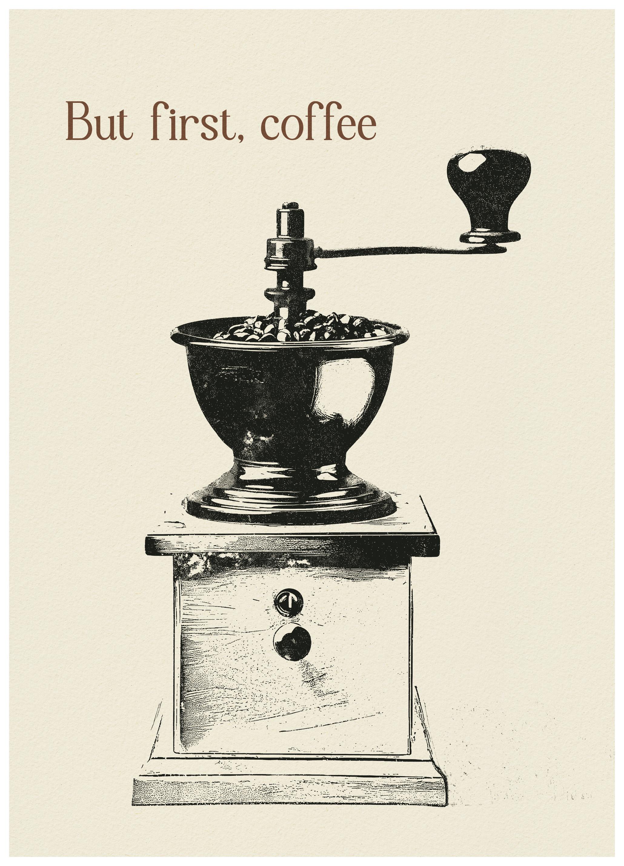 Andreas Magnusson - Mais d'Abord le Café Affiche (70x100 cm) - Poster Store