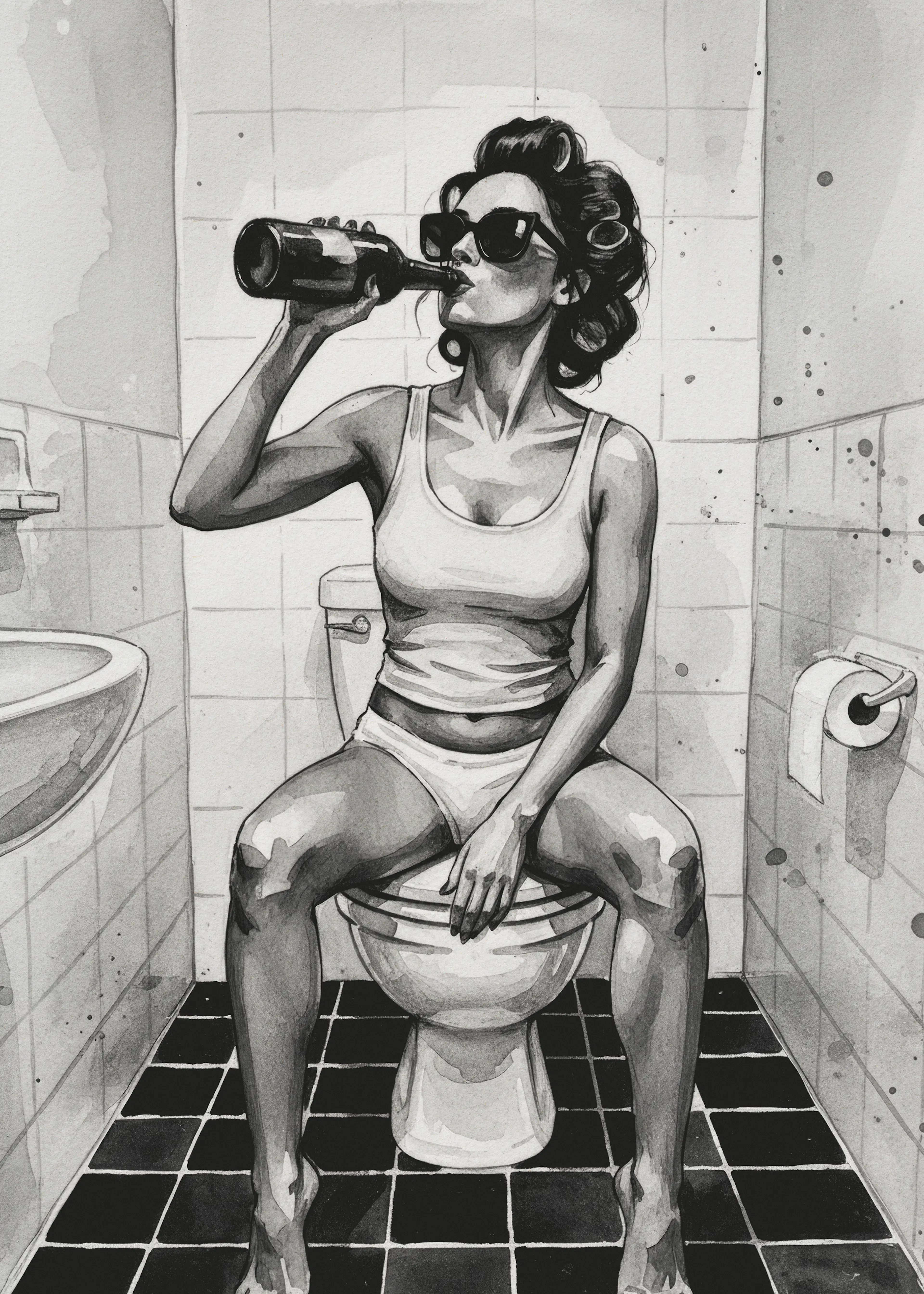 Andreas Magnusson - Estilo de Botella de Baño Póster 0