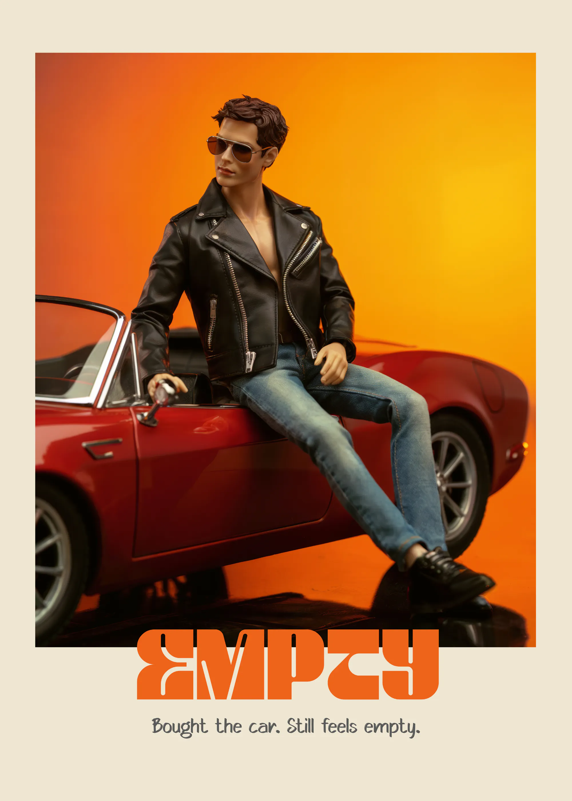 Andreas Magnusson - Hombre Guay y Coche Rojo Póster 0