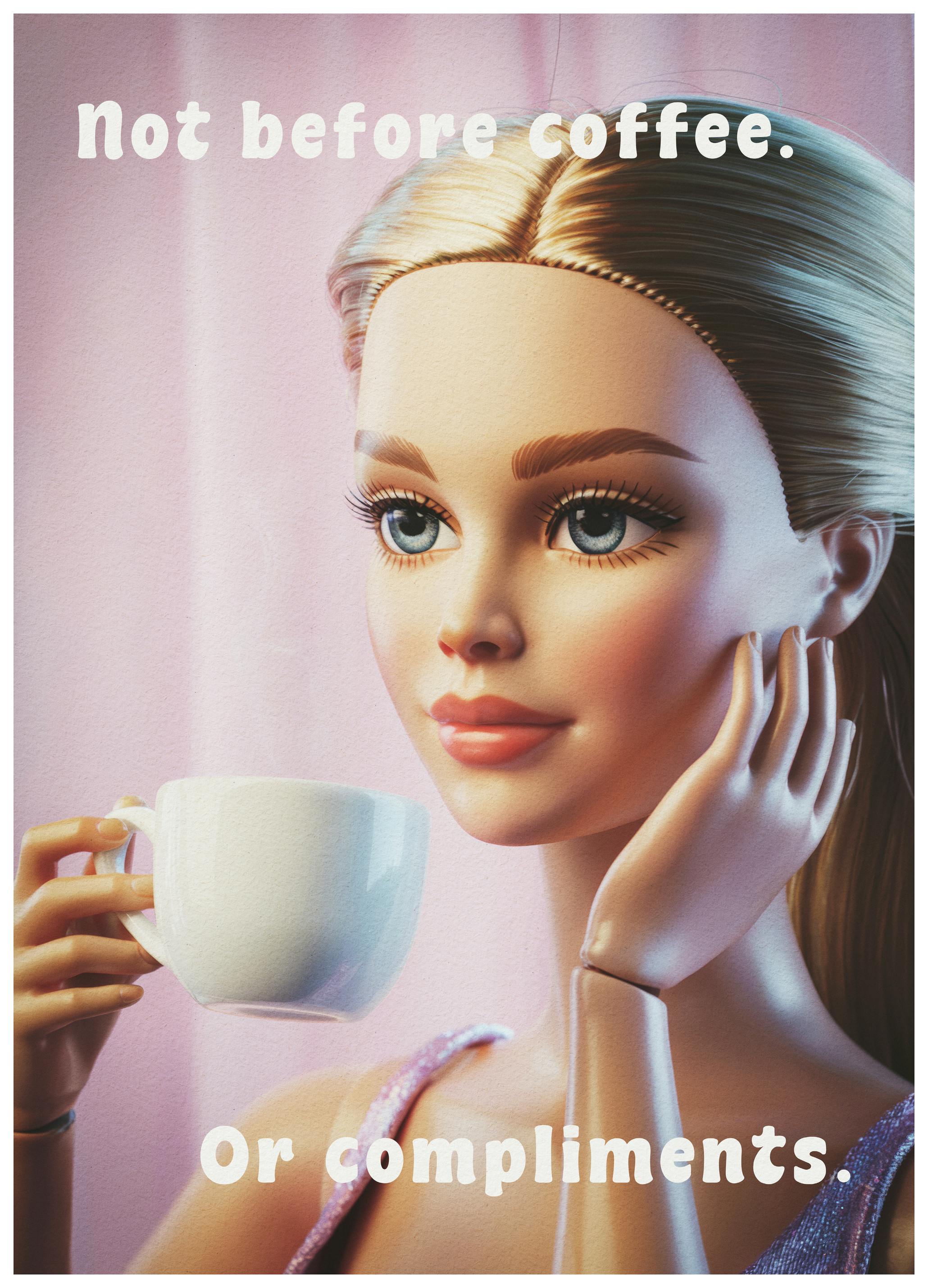 Andreas Magnusson - Dukke Morgenkaffe Plakat (30x40 cm) - Poster Store