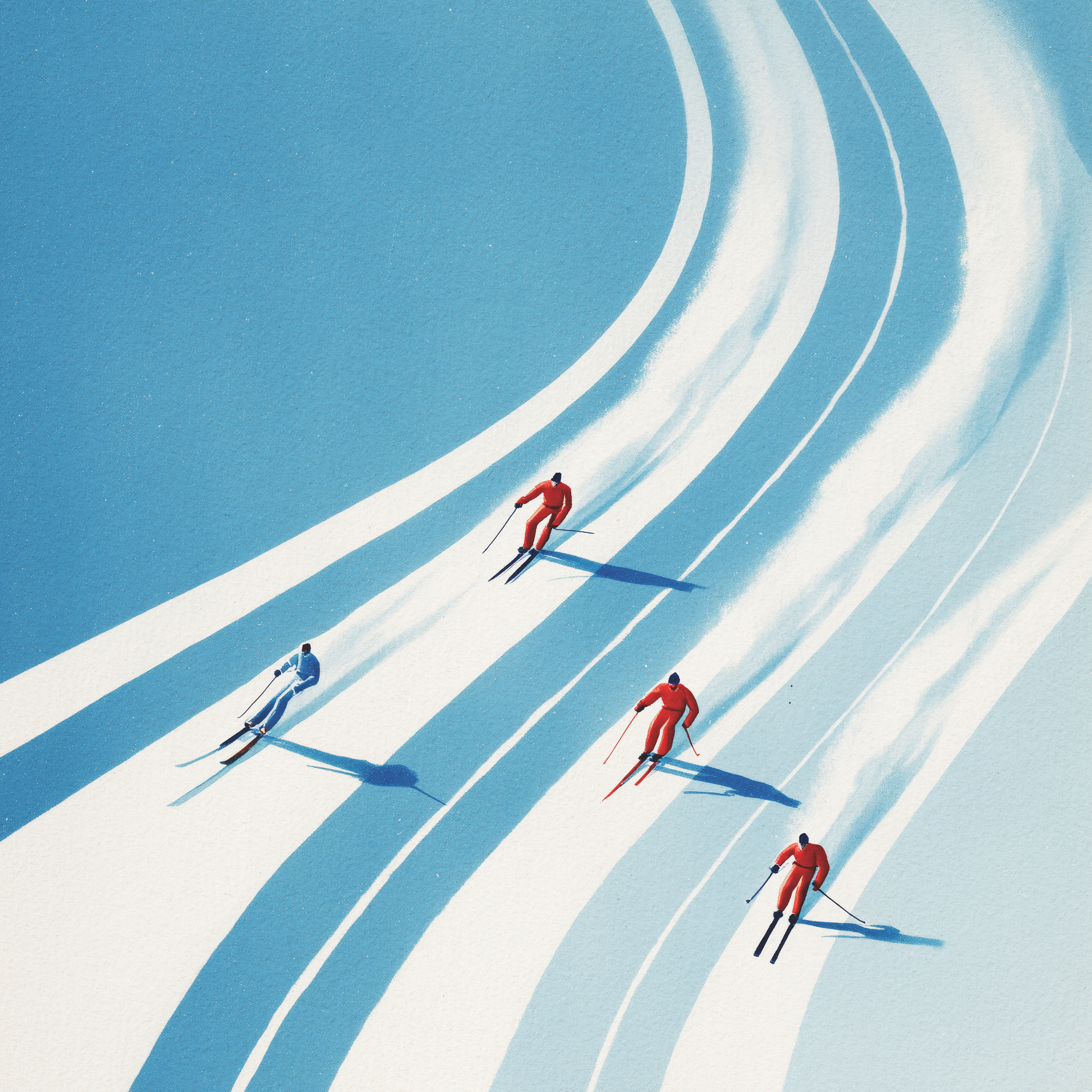Andreas Magnusson - Downhill Ski Race Poster