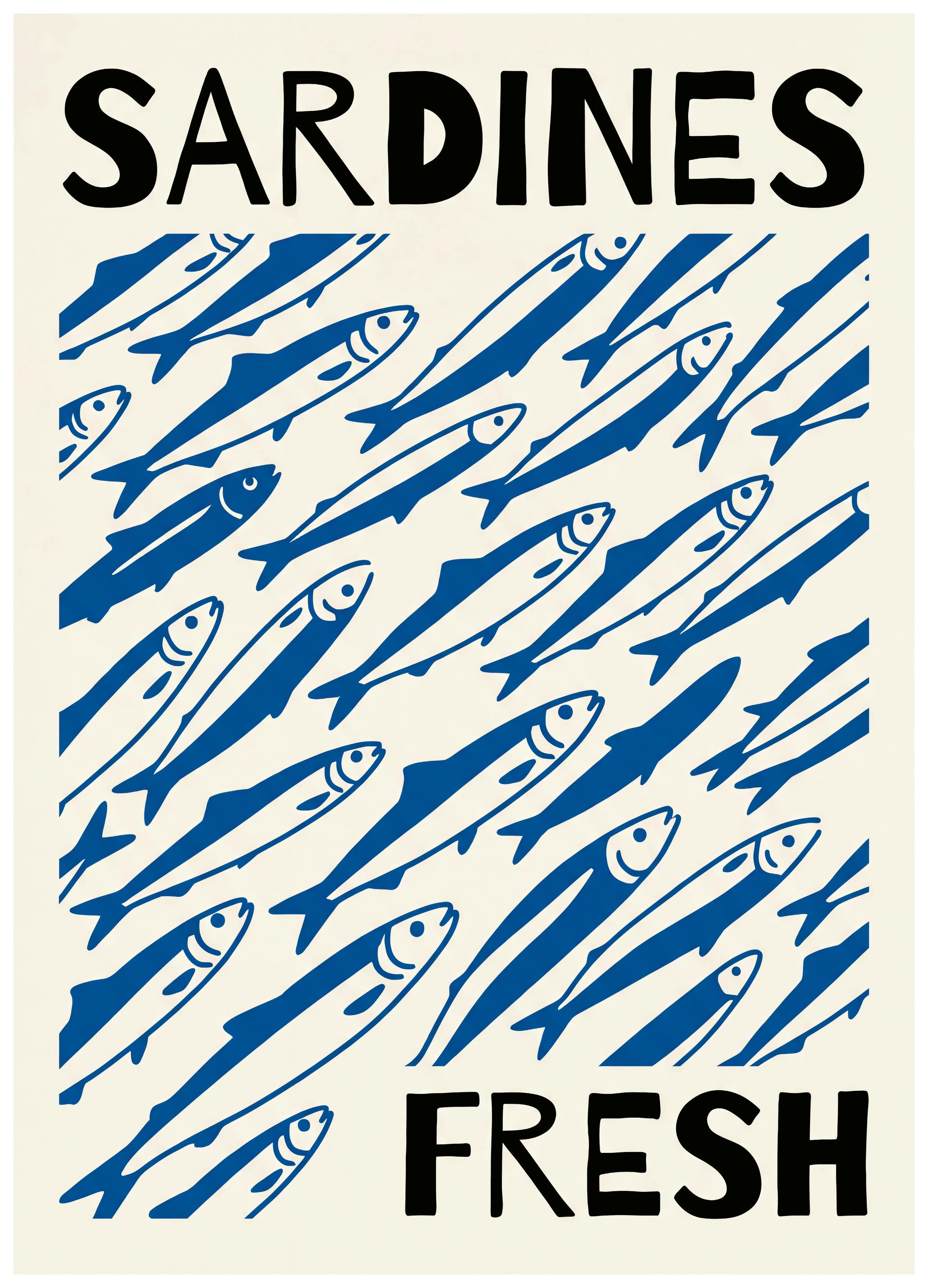 Andreas Magnusson - Fresh Sardines Poster (50x70 cm) - Poster Store