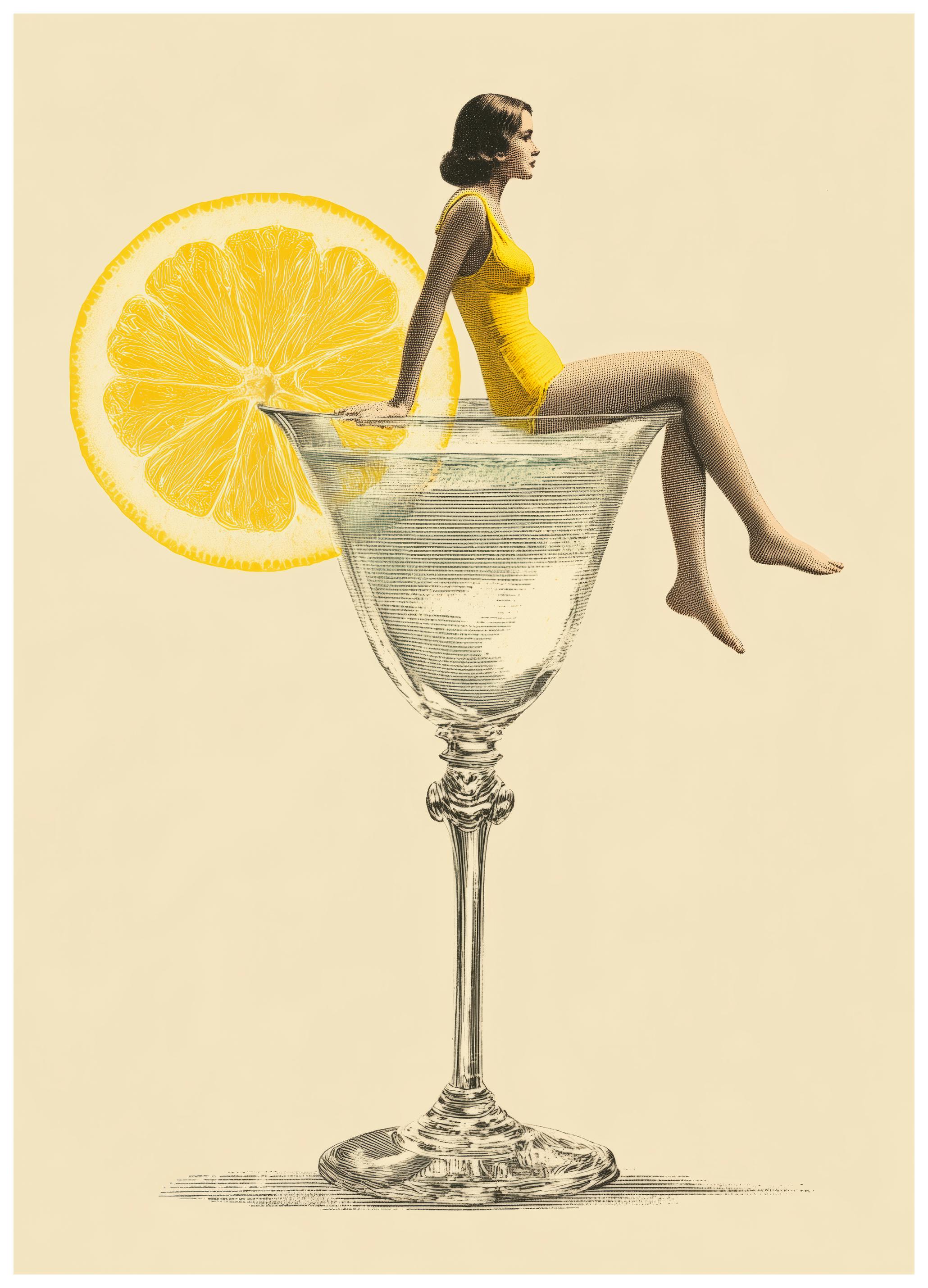 Andreas Magnusson - Lemon Cocktail Lounge Plakat (30x40 cm) - Poster Store