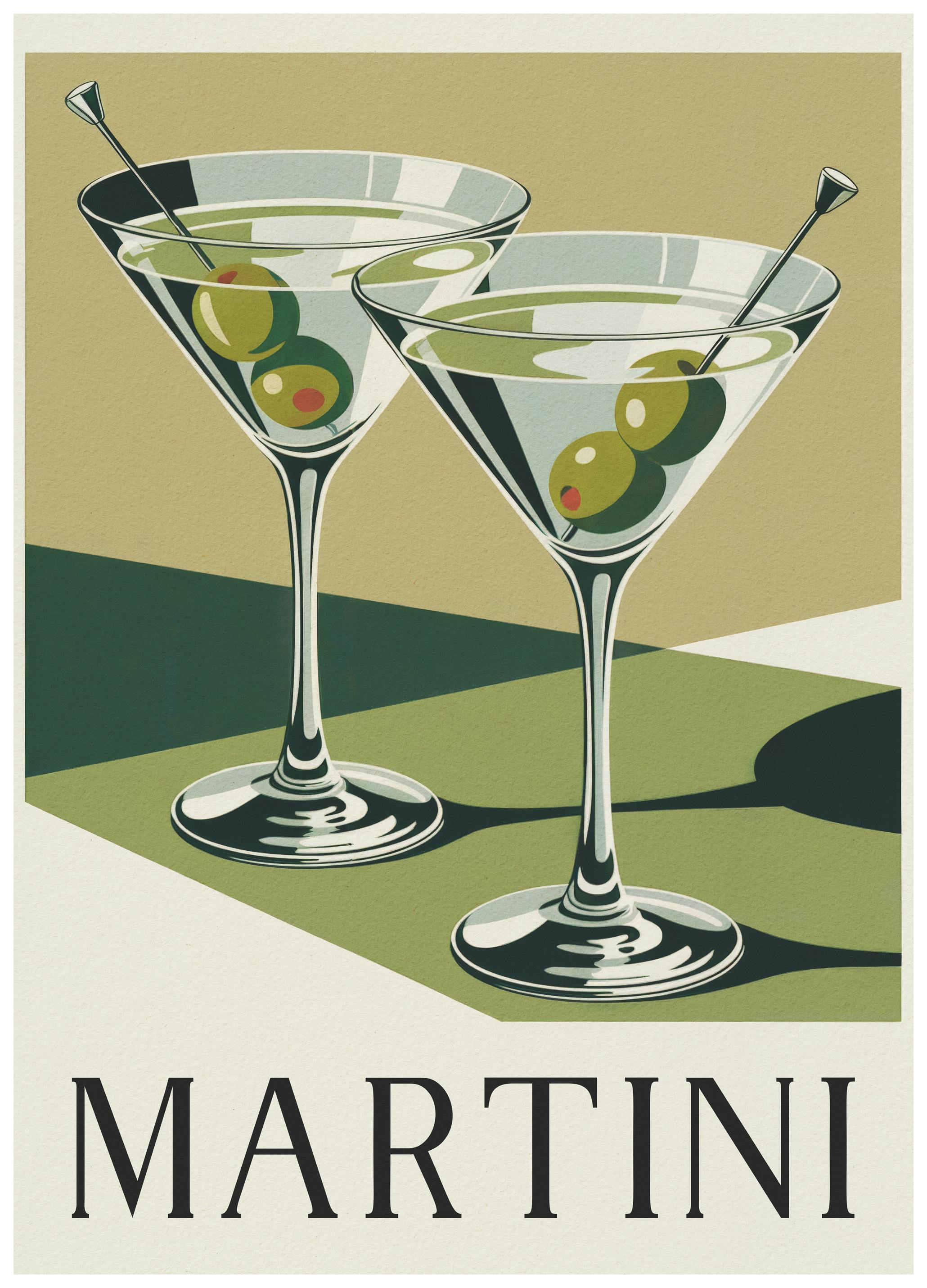 Andreas Magnusson - Classic Martinis Poster (50x70 cm) - Poster Store