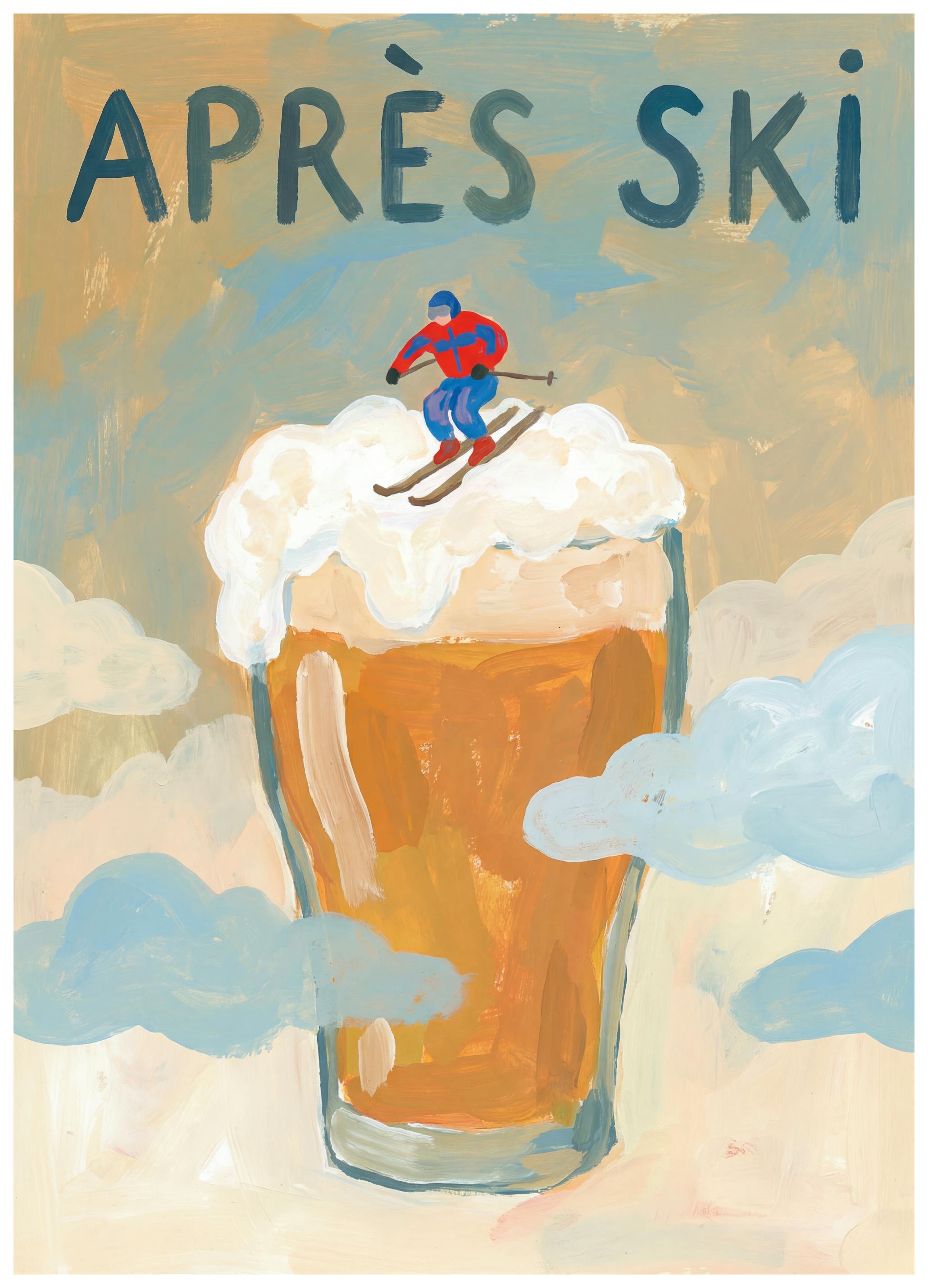 Andreas Magnusson - Après Ski Beer Poster (13x18 cm) - Poster Store