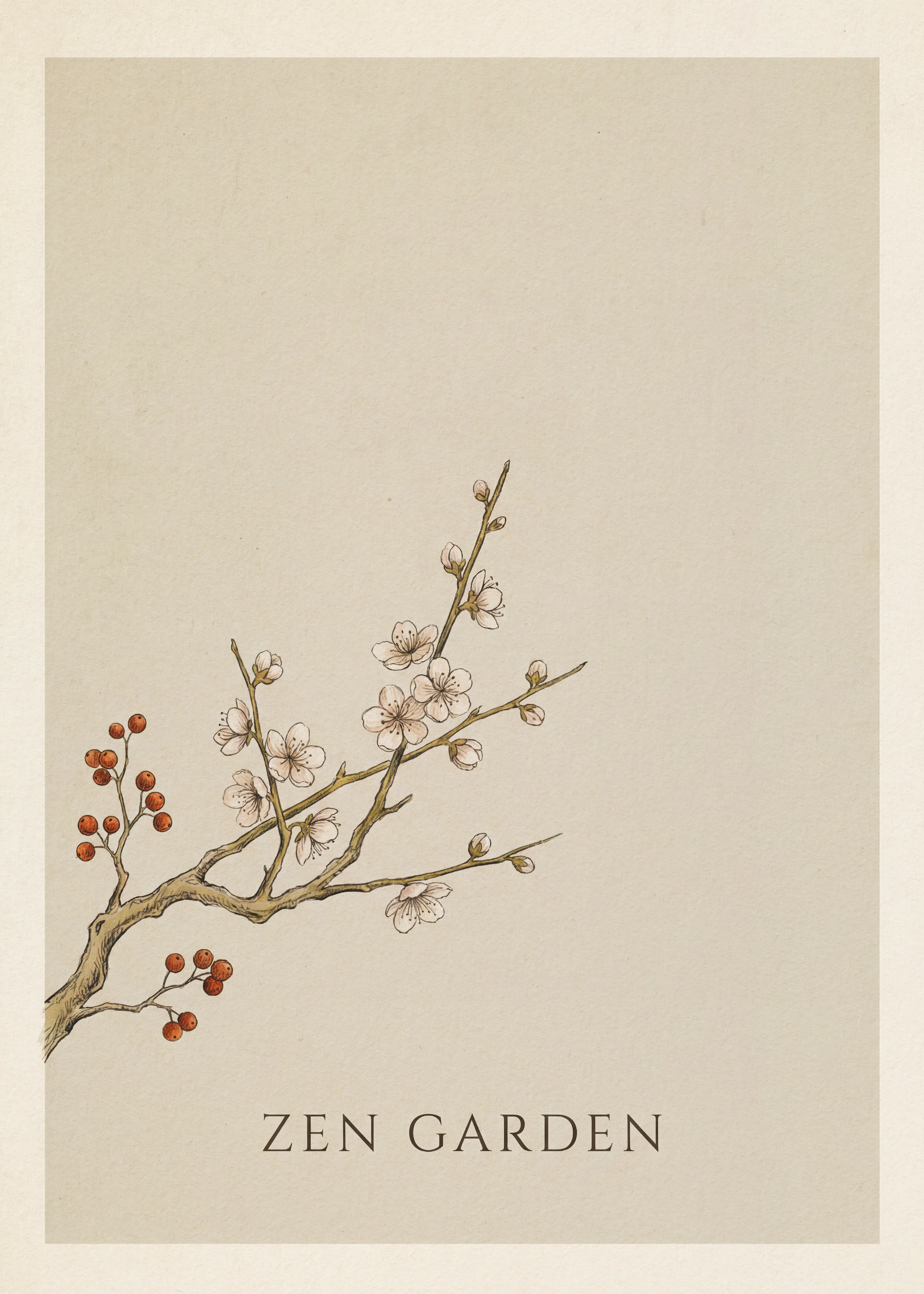 Andreas Magnusson - Zen Garden Blossoms Poster 0
