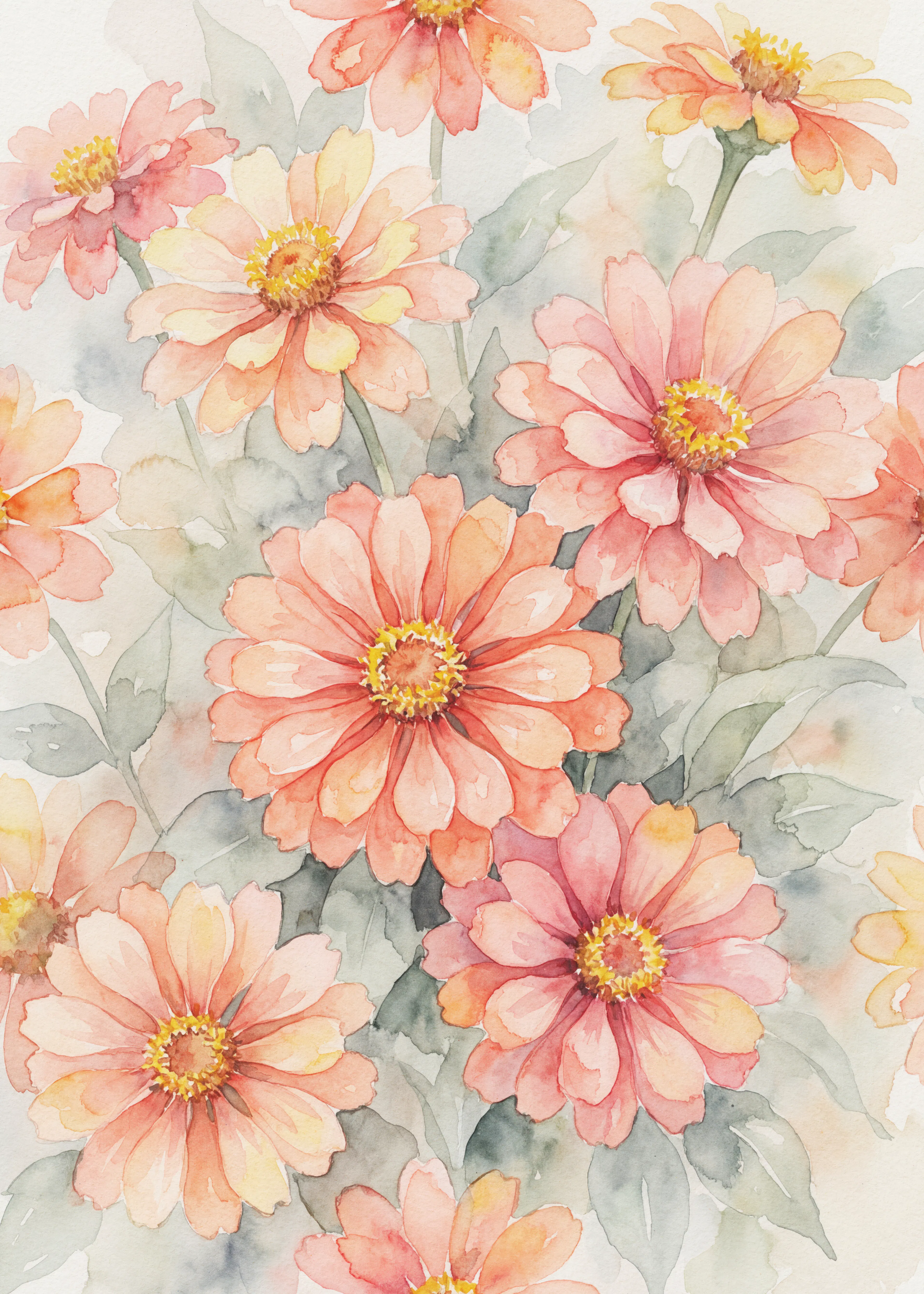 Andreas Magnusson - Blush Zinnia Blooms Poster 0
