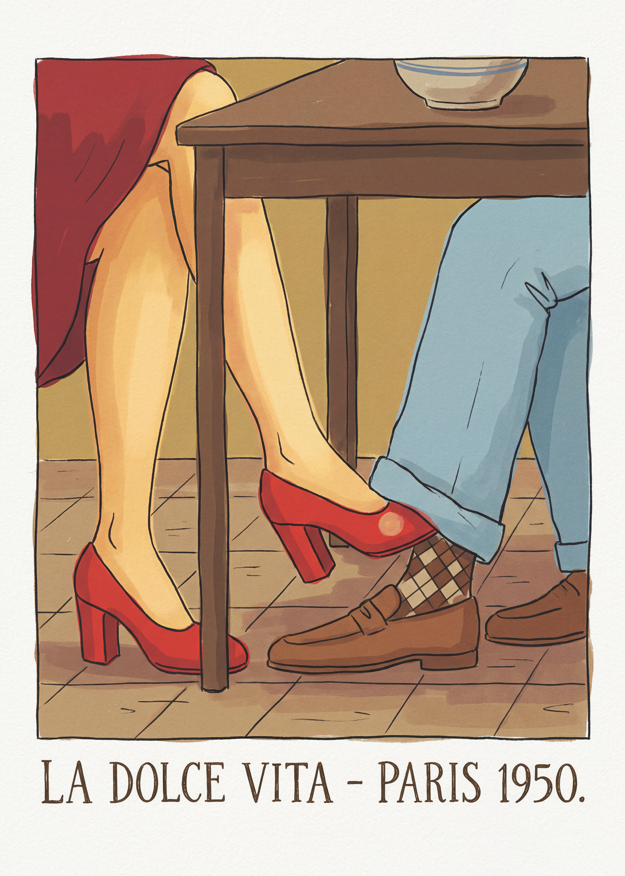 Andreas Magnusson - Flirt la cafeneaua pariziană Poster