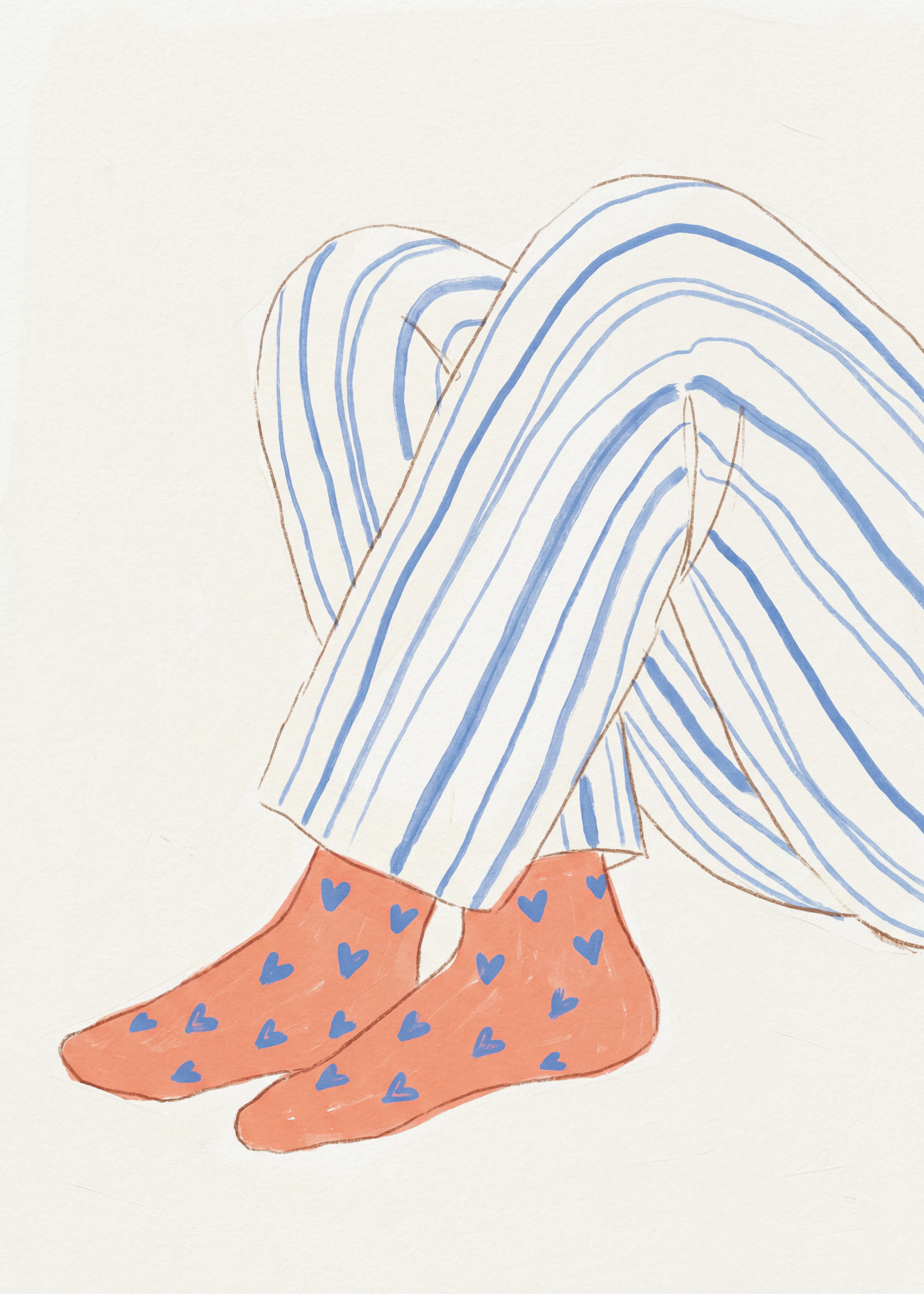 Andreas Magnusson - Cosy Striped Lounging Poster 0