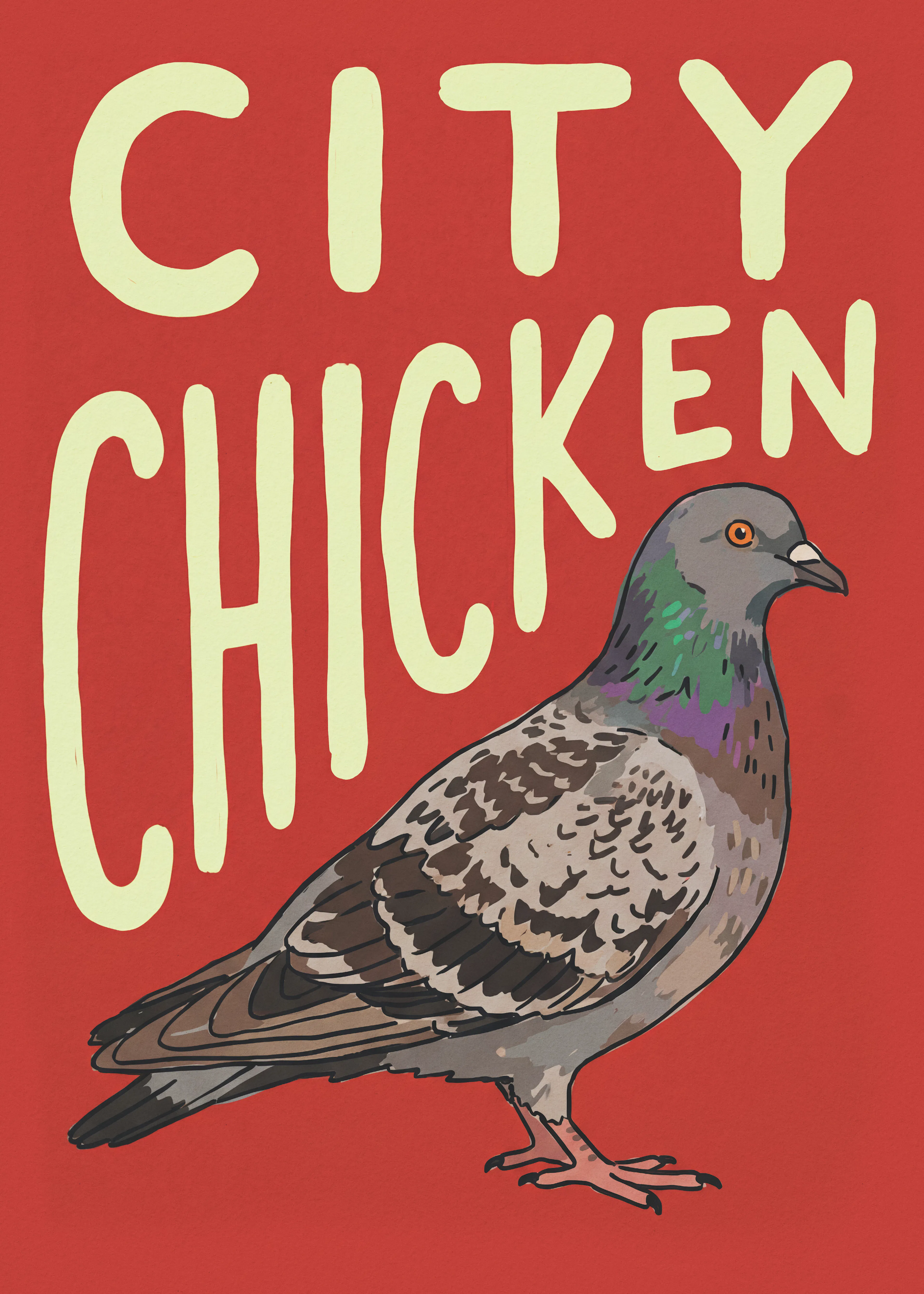 Andreas Magnusson - City Chicken Pigeon Poster 0