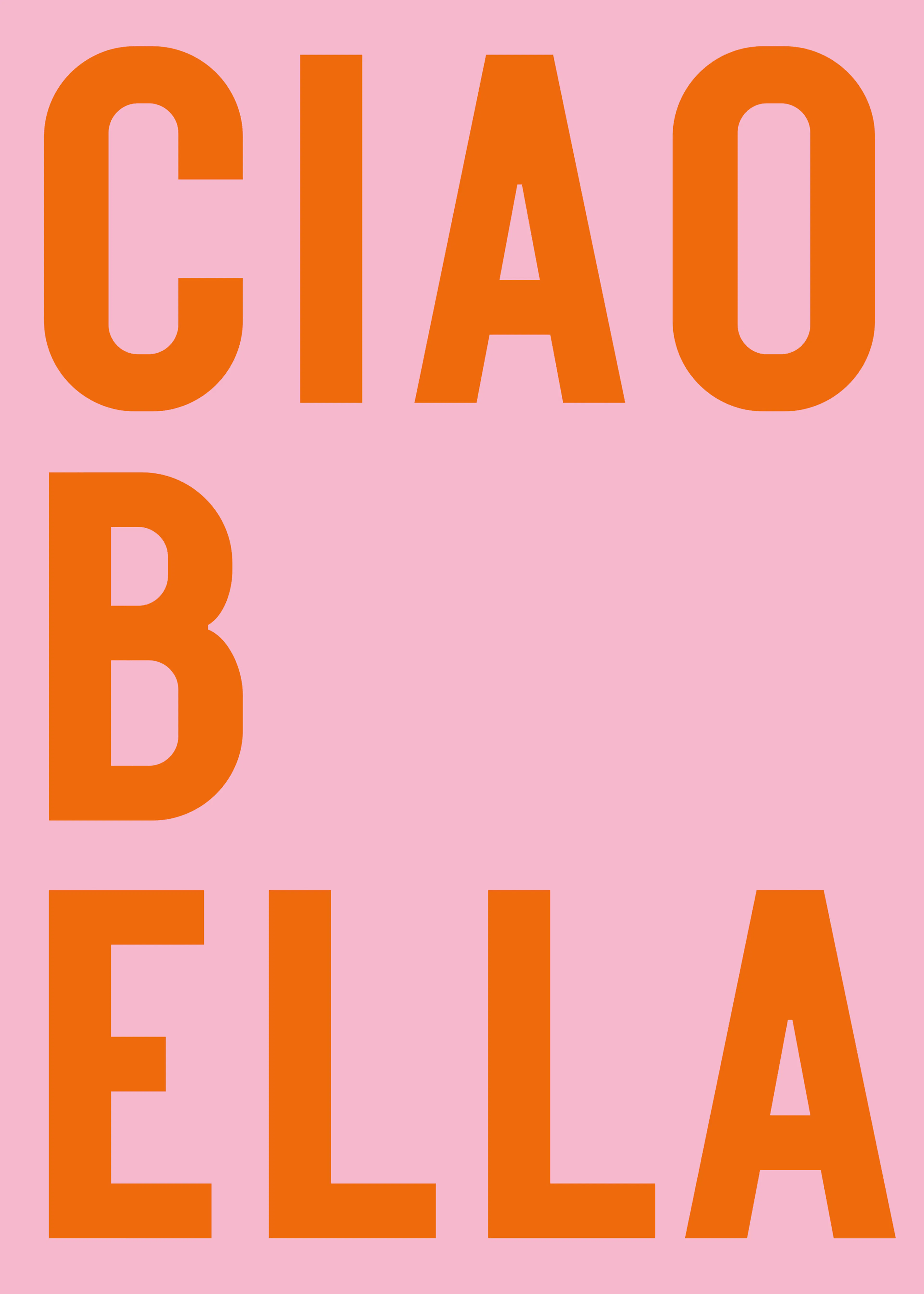 Ohkimiko - Ciao Bella Pink Poster 0