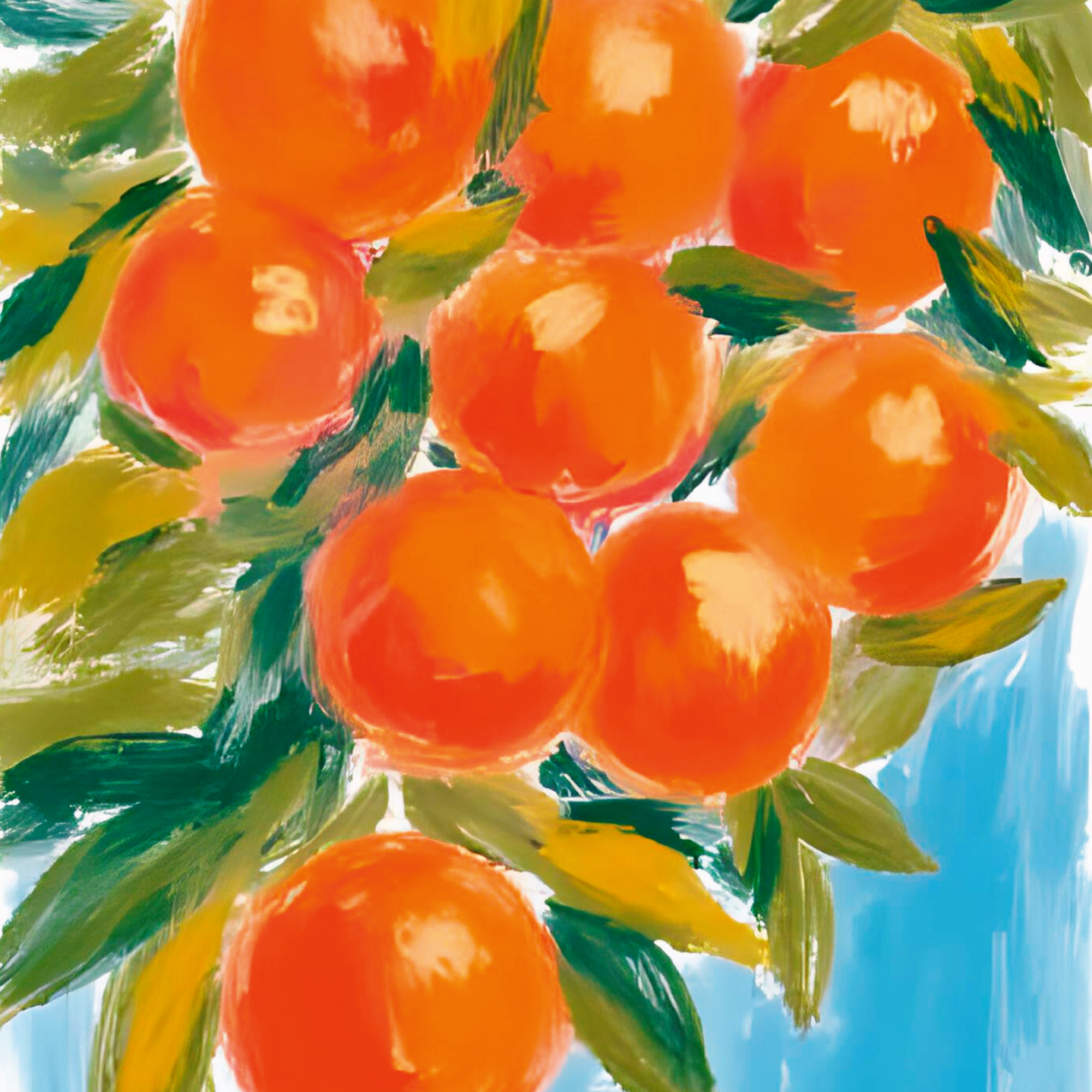 Ohkimiko - Vibrant Orange Harvest Poster