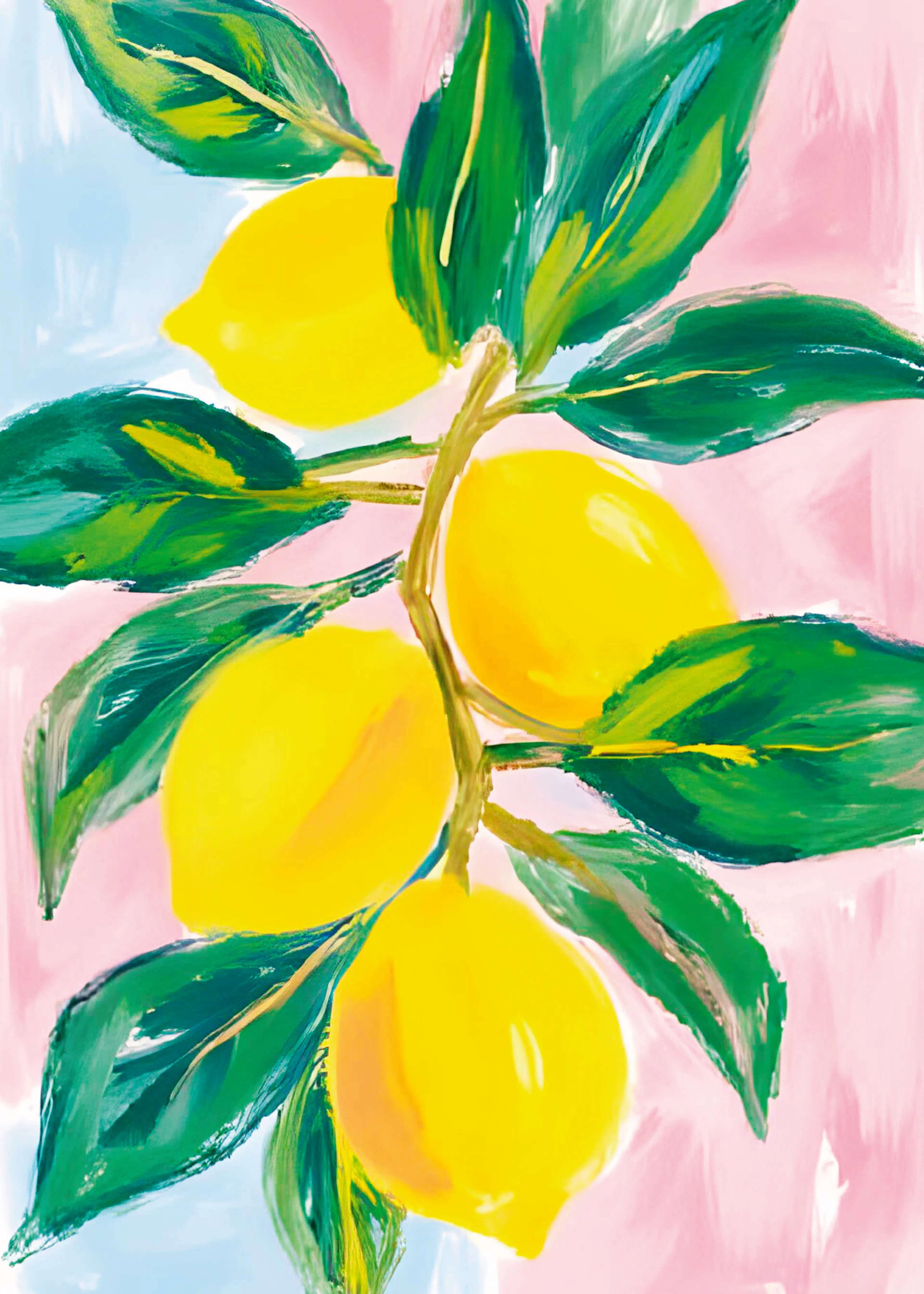 Ohkimiko - Vibrant Lemon Branch Poster 0