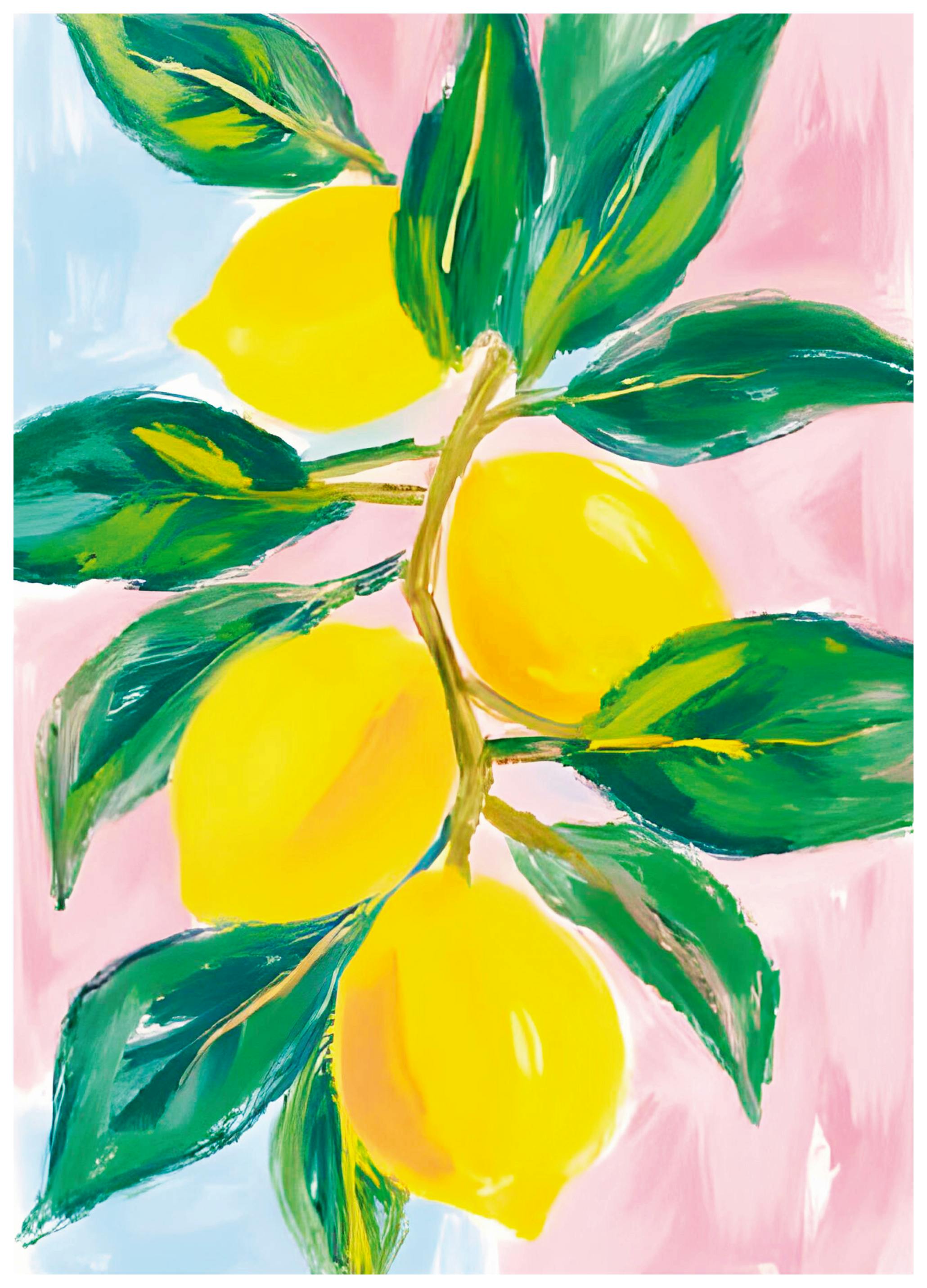 Ohkimiko - Levande Citrongren Poster (100x150 cm) - Poster Store