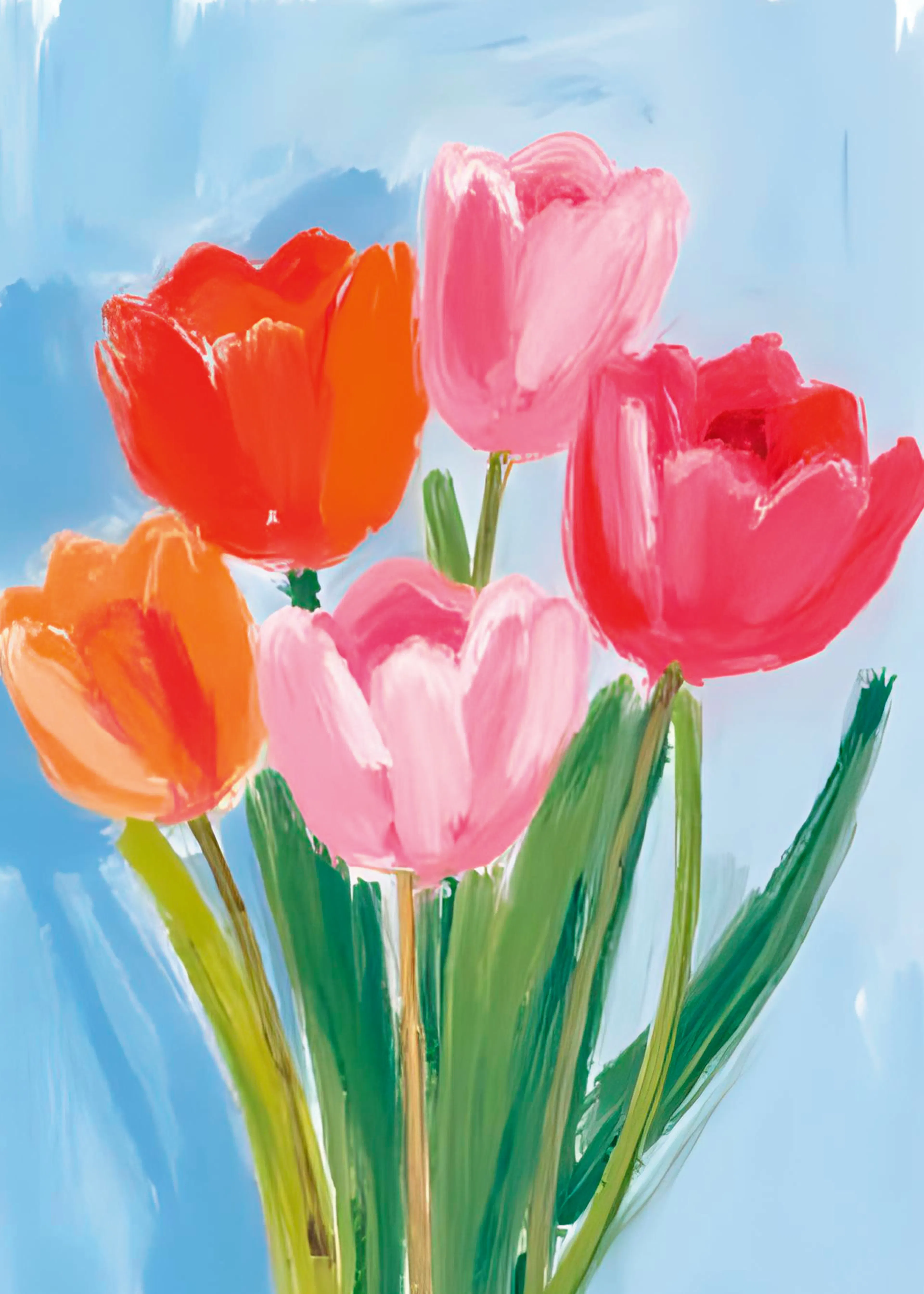 Ohkimiko - Vibrant Tulip Bouquet Poster 0