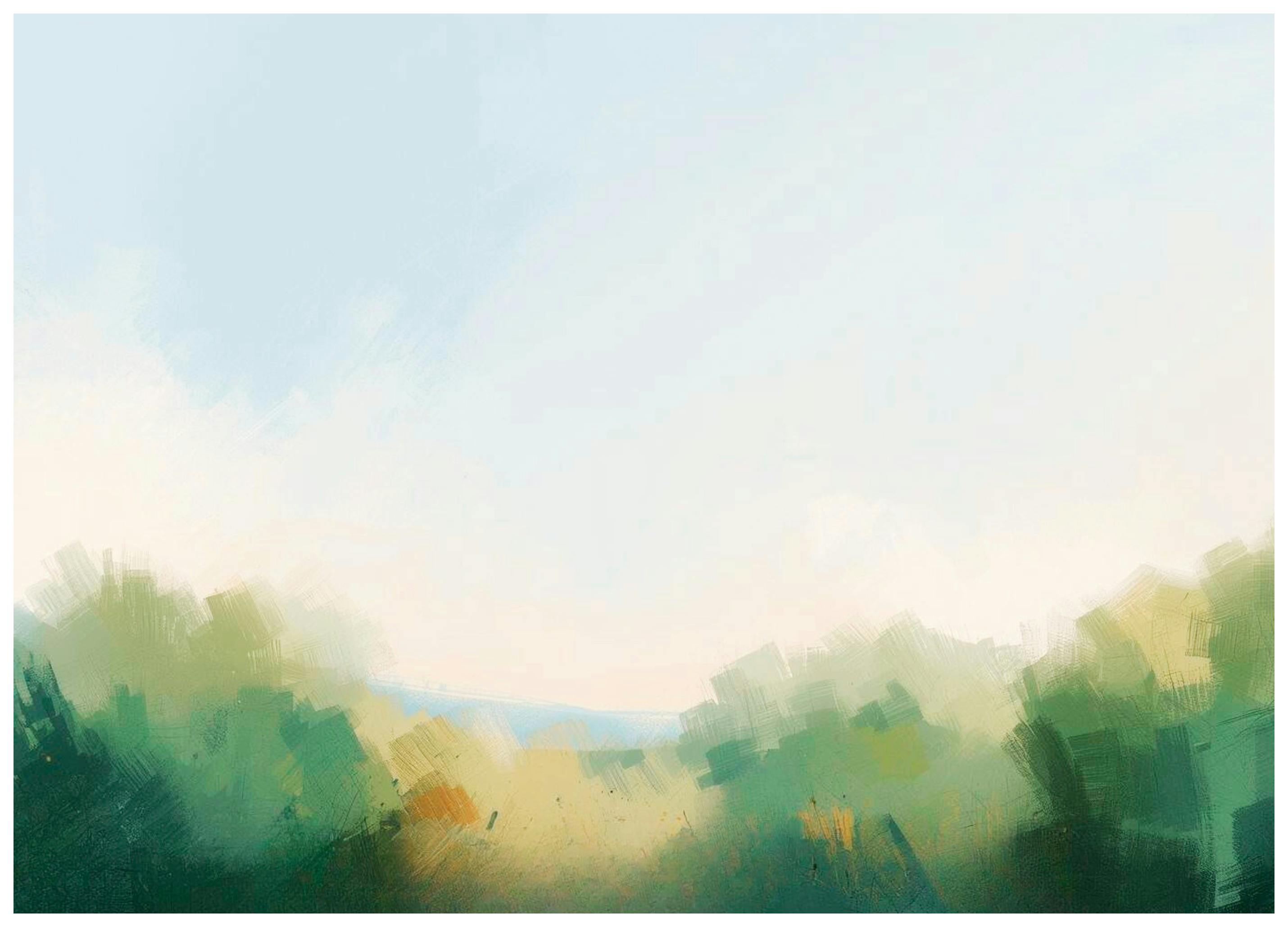Ohkimiko - Peaceful Green Landscape Poster (70x100 cm) - Poster Store