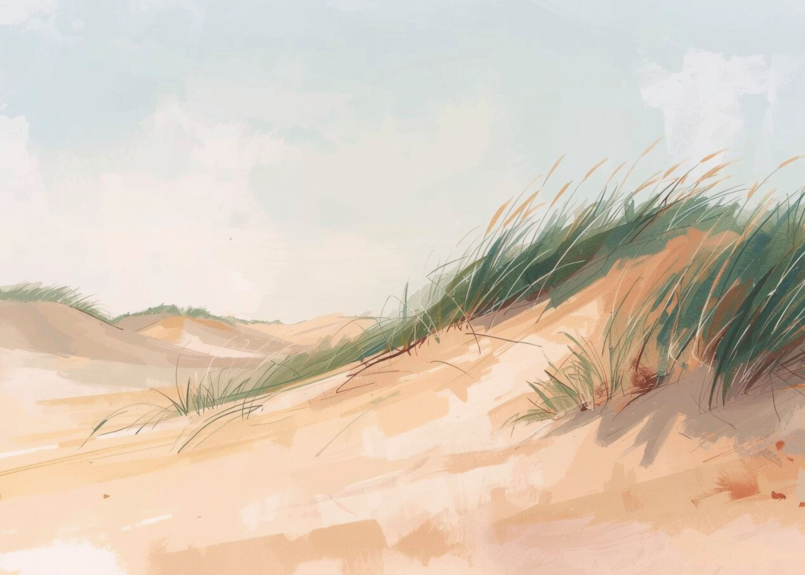 Ohkimiko - Serene Sand Dunes Poster