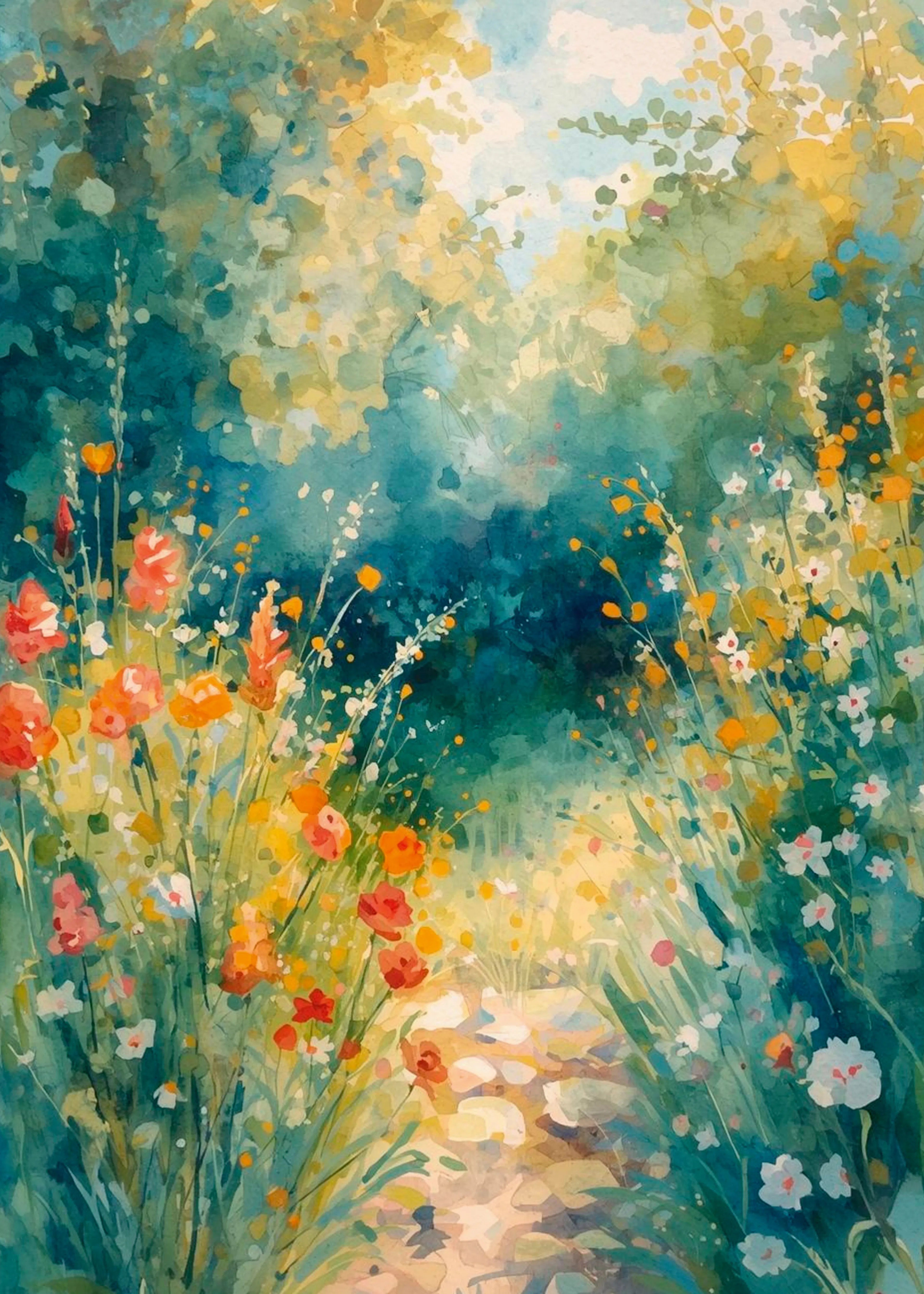 Ohkimiko - Sunlit Garden Path Poster 0