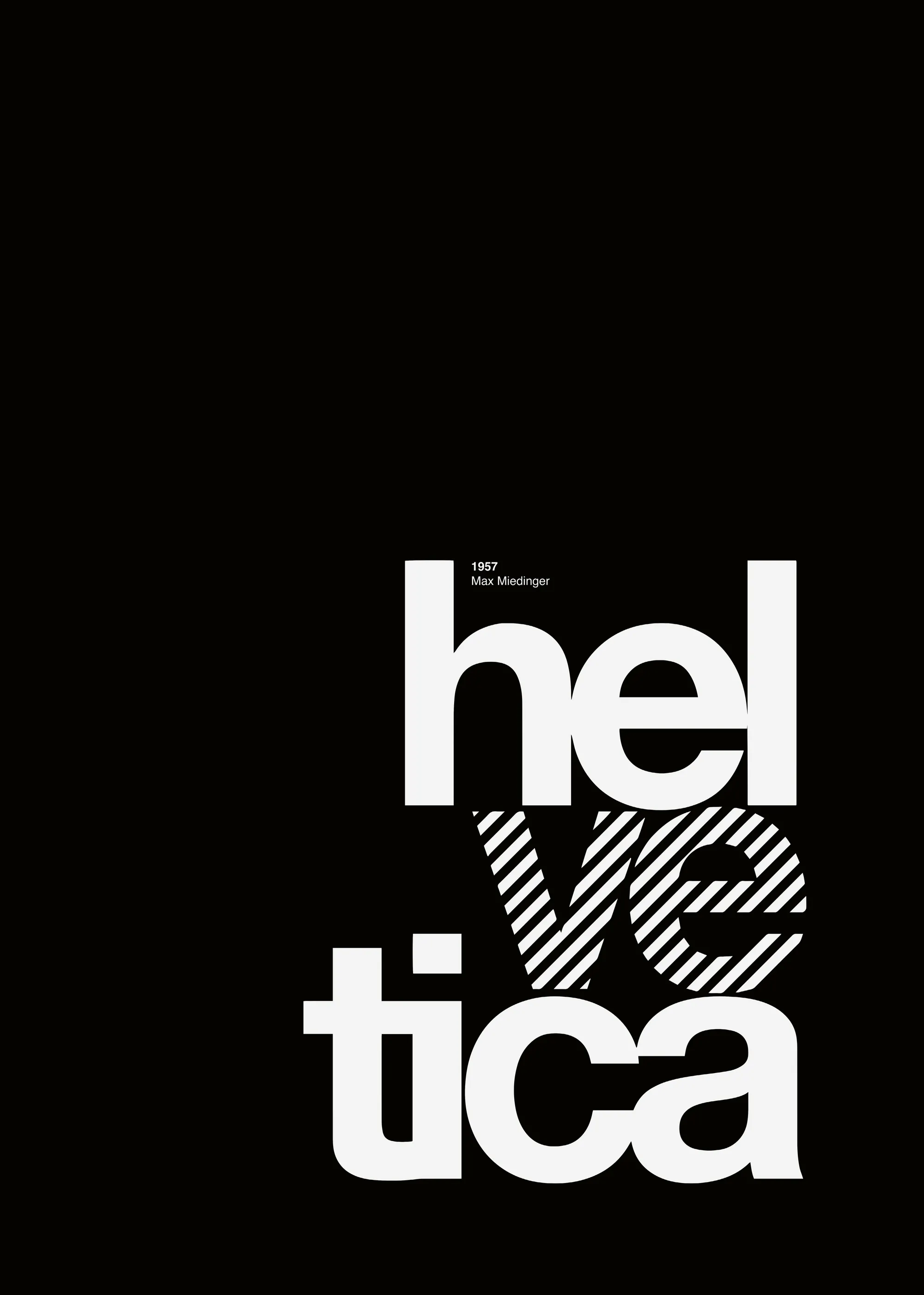 David Vineïs - Helvética Audaz a Rayas Póster 0