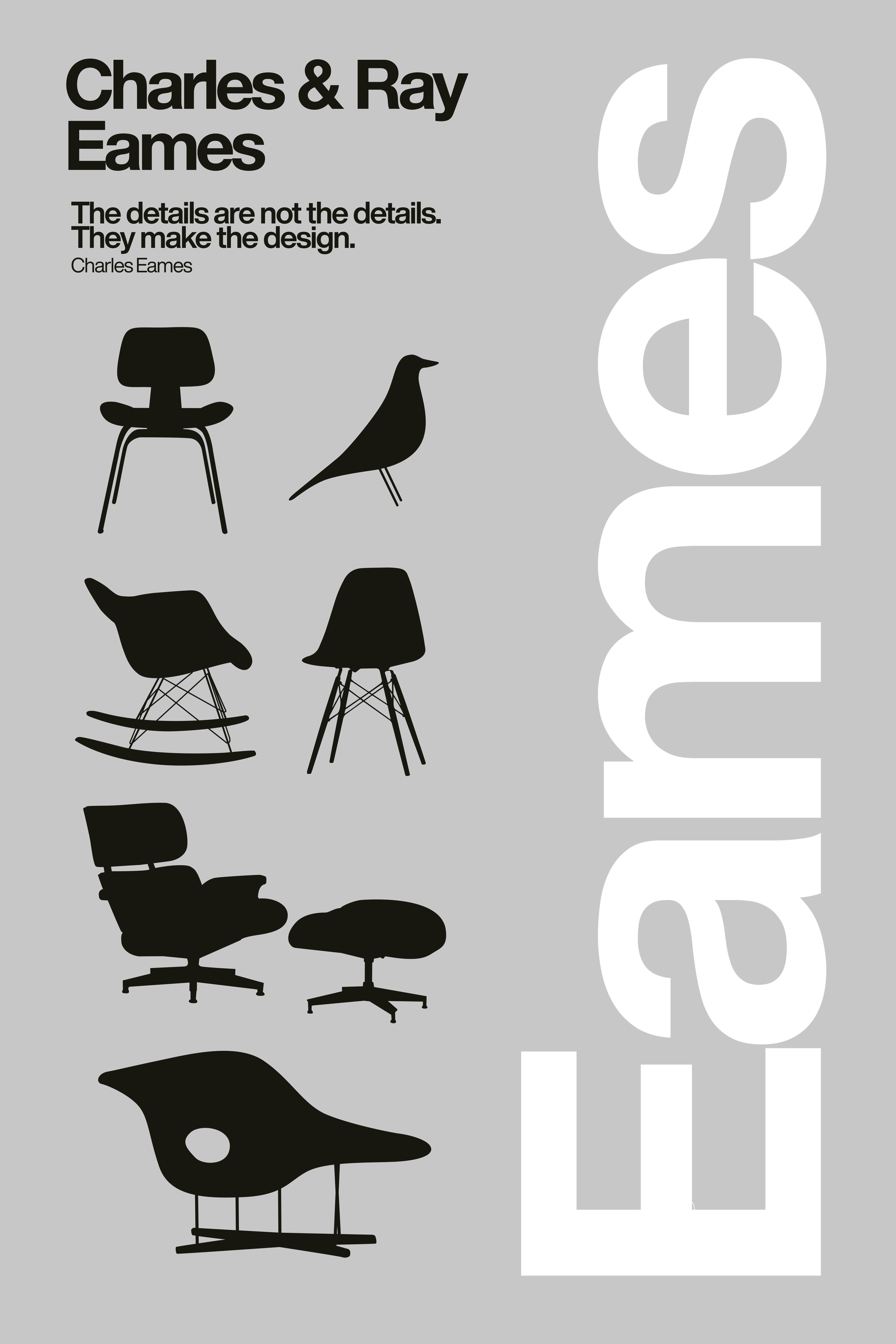 David Vineïs - Iconic Modern Furniture Designs Poster