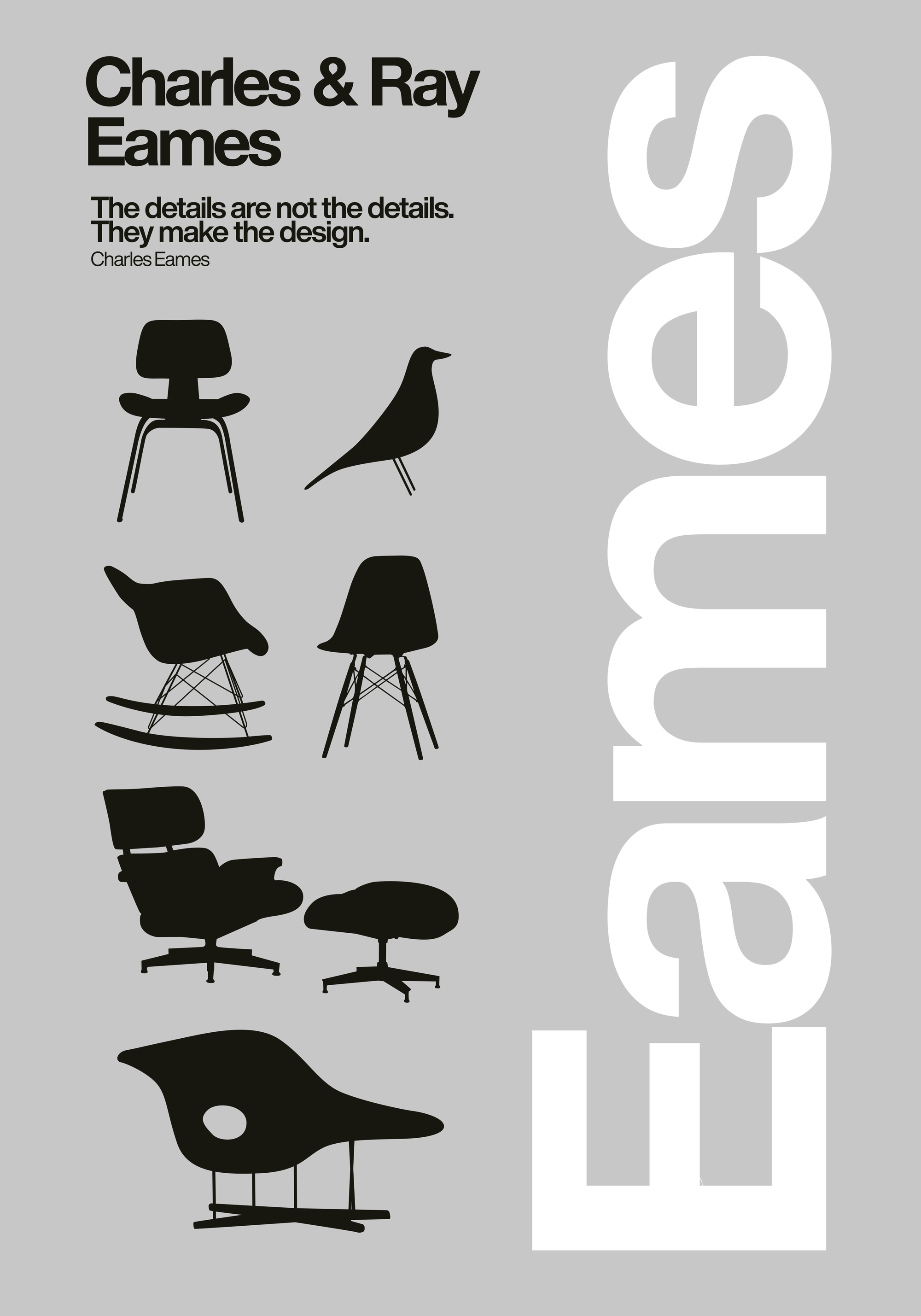 David Vineïs - Iconic Modern Furniture Designs Poster