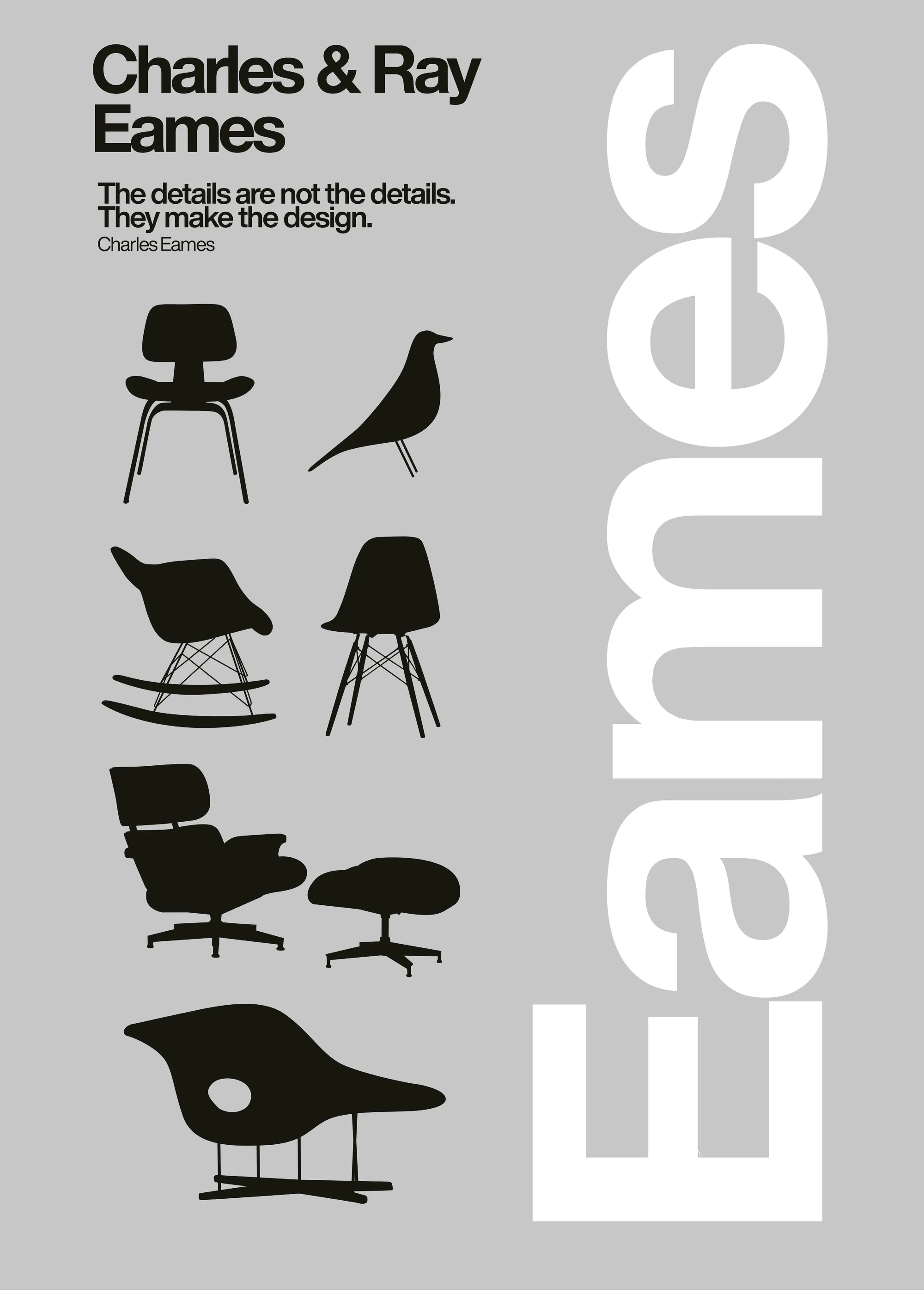 David Vineïs - Kultowe projekty nowoczesnych mebli Plakat 0