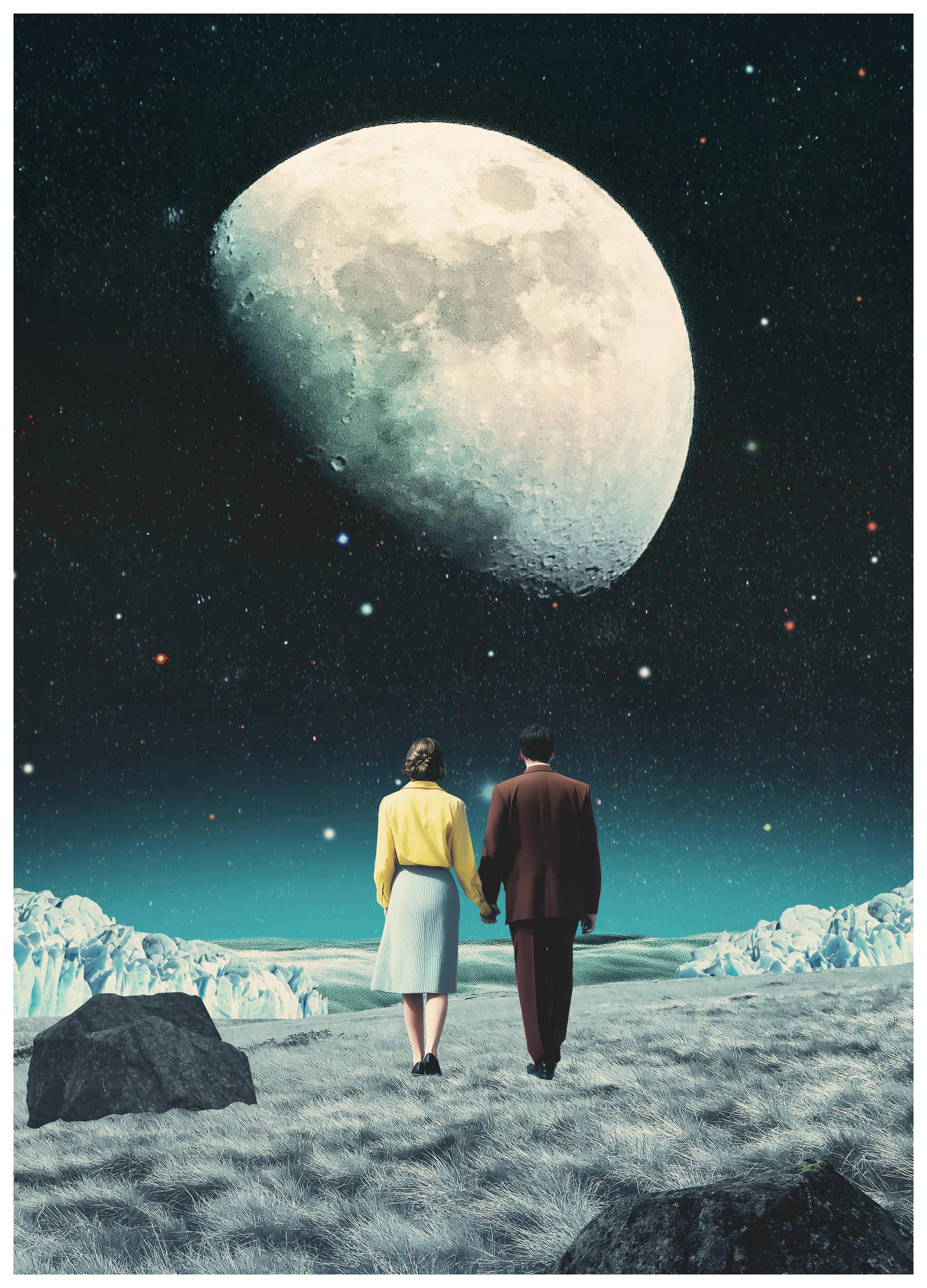 Daniel Donocik - Dreamy Lunar Journey Poster (21x30 cm) - Poster Store