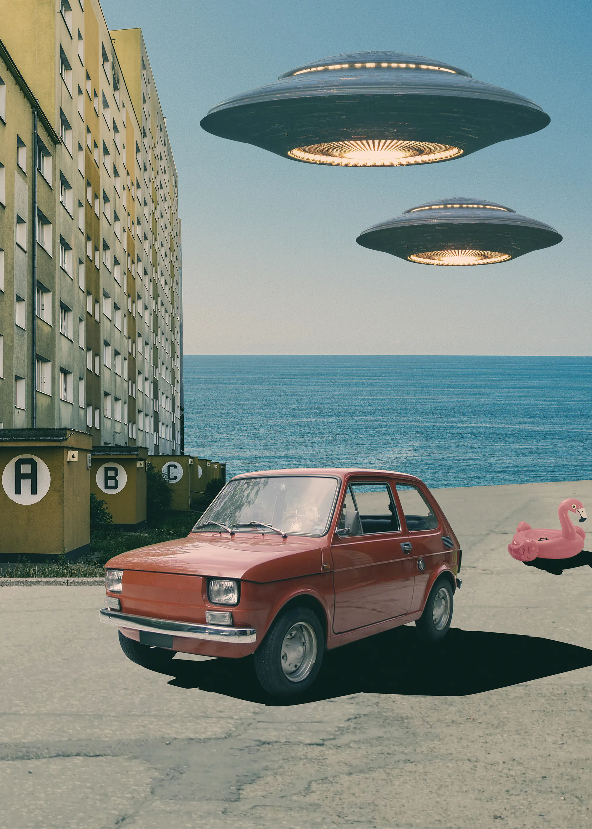 Daniel Donocik - Surrealna nadmorska wizyta UFO Plakat 0