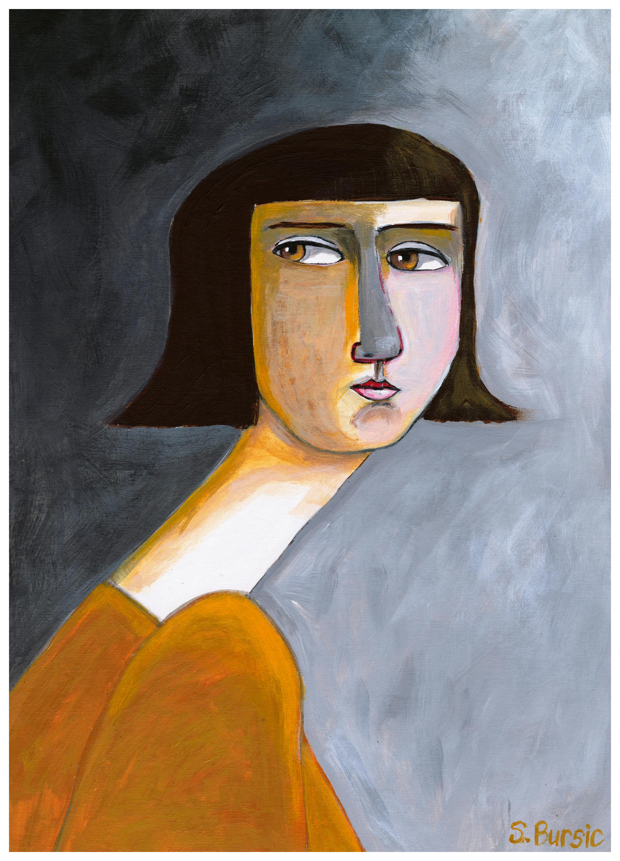 Sharyn Bursic - Pensive Woman Gaze Poster (40x50 cm) - Poster Store