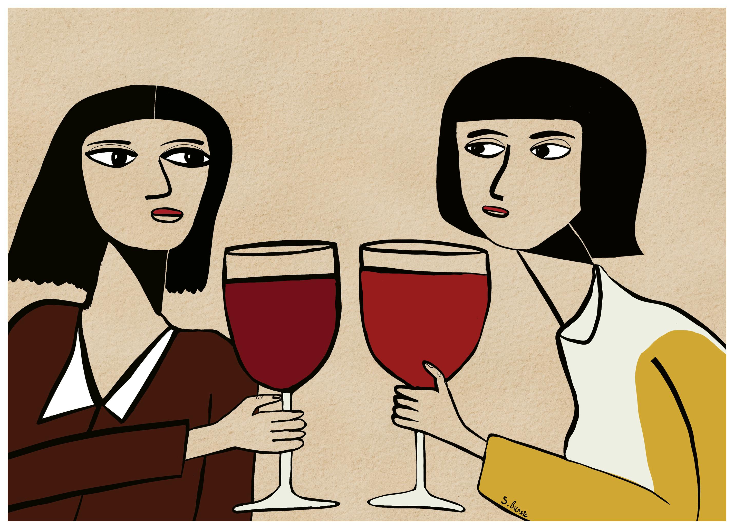 Sharyn Bursic - Modern Wine Moment Poster (40x50 cm) - Poster Store
