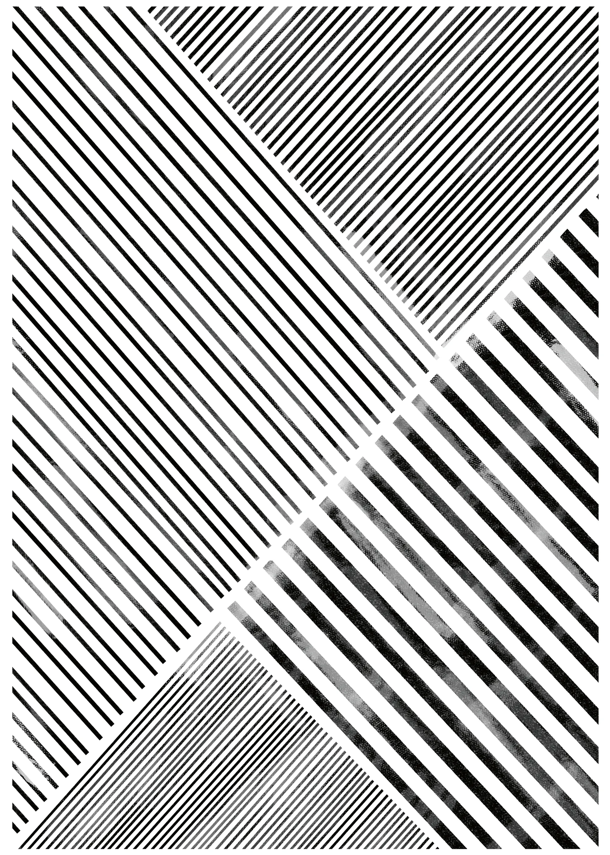 THE MIUUS STUDIO - Diagonal Patterns Poster 0