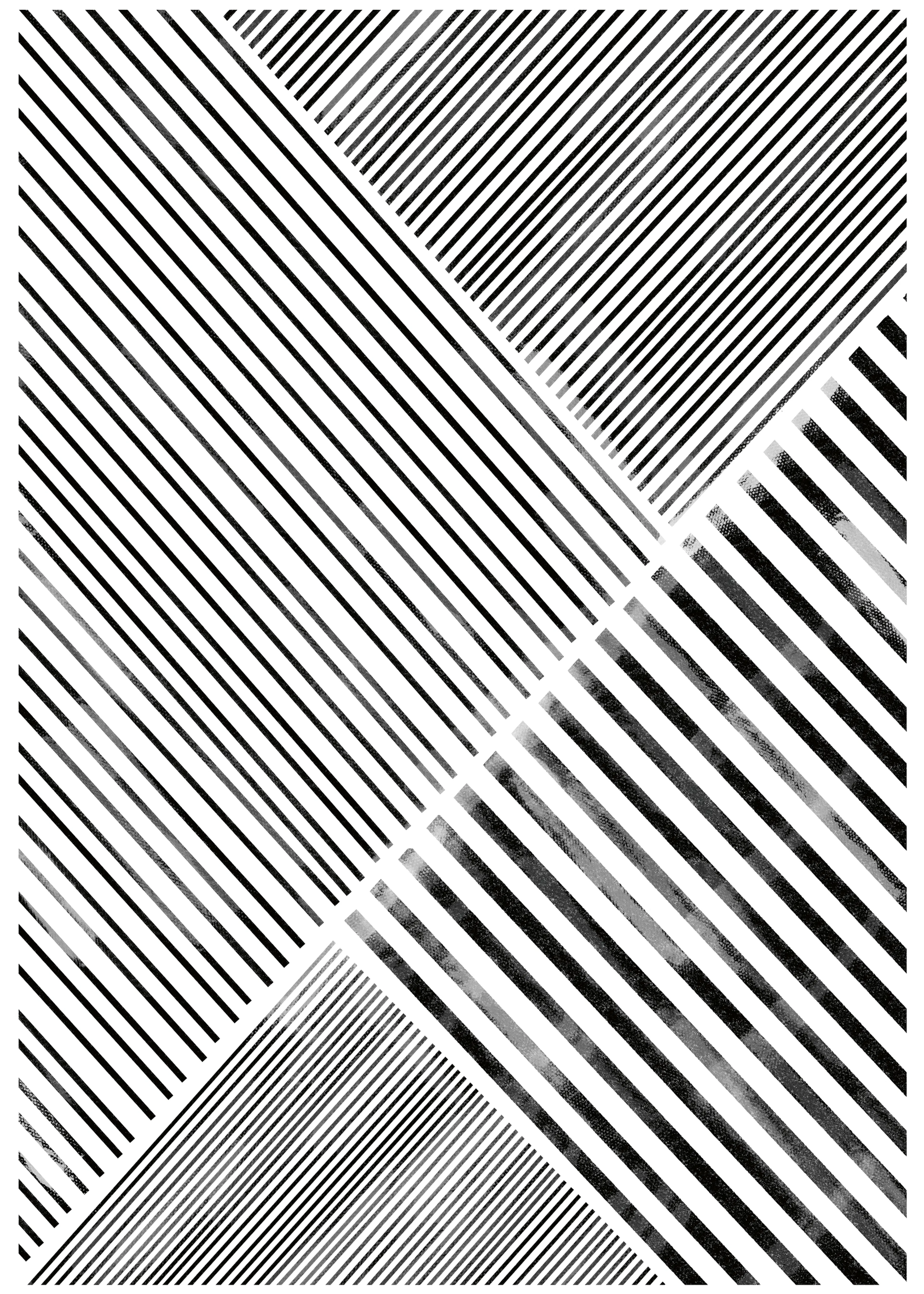 THE MIUUS STUDIO - Diagonal Patterns Poster 0