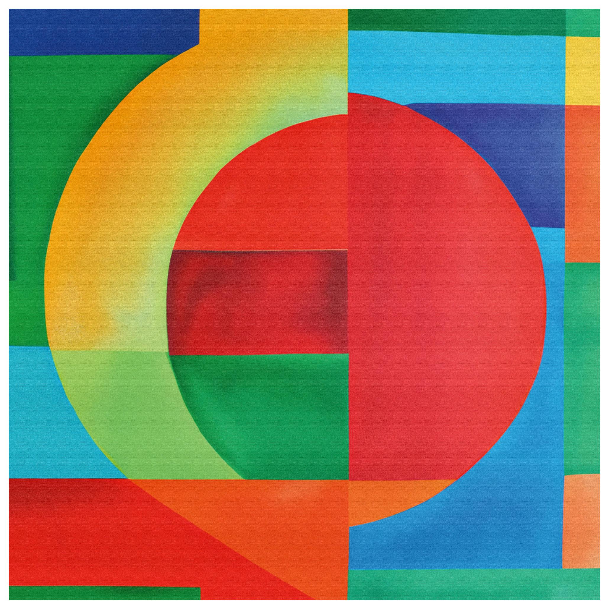 THE MIUUS STUDIO - Géométrie Vibrante Affiche (50x50 cm) - Poster Store