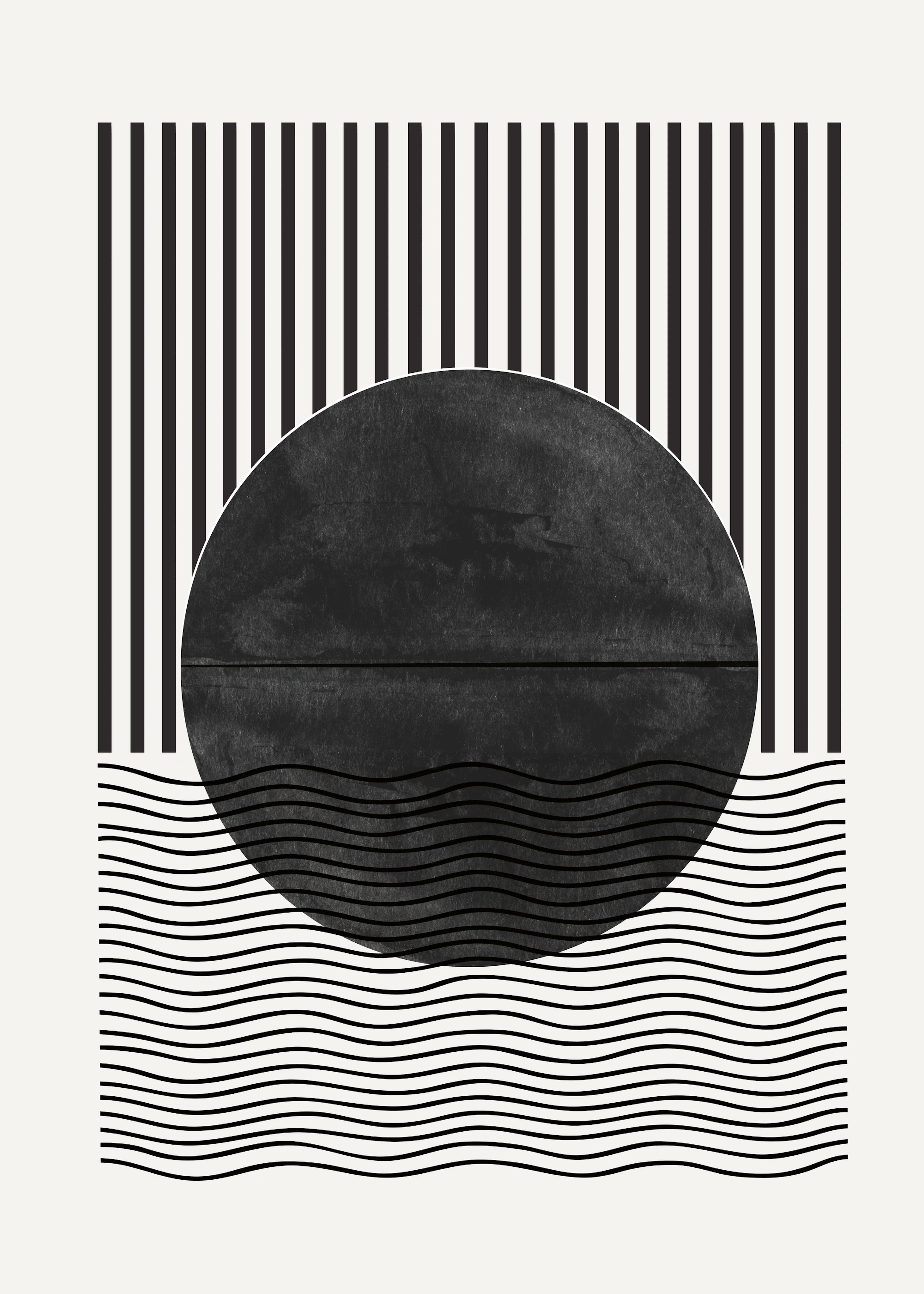 THE MIUUS STUDIO - Monochrome Eclipse Poster 0