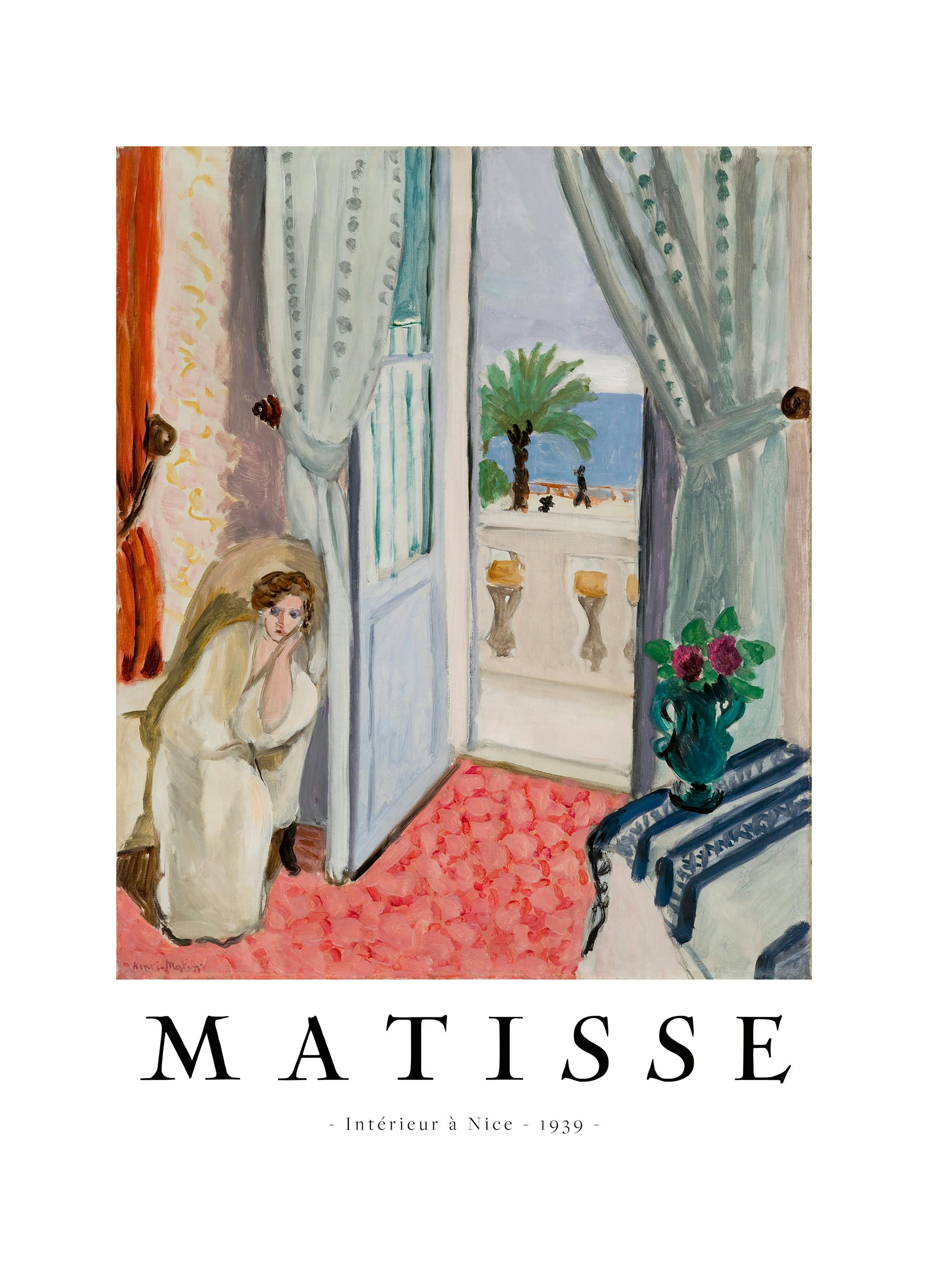 Henri Matisse - Intérieur à Nice Poster (70x100 cm) - Poster Store
