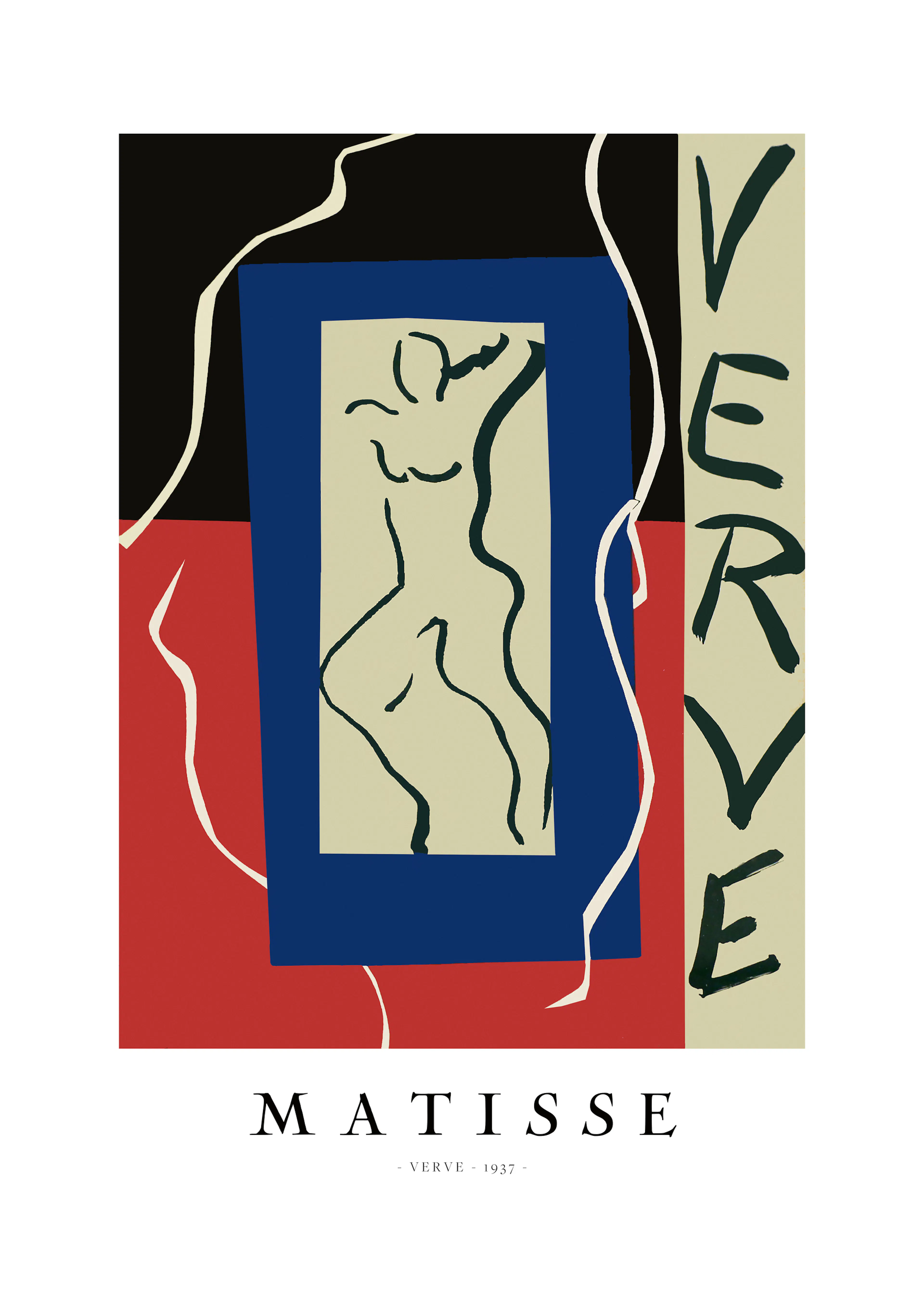 Henri Matisse - Verve 1937 Boarder Plakat 0