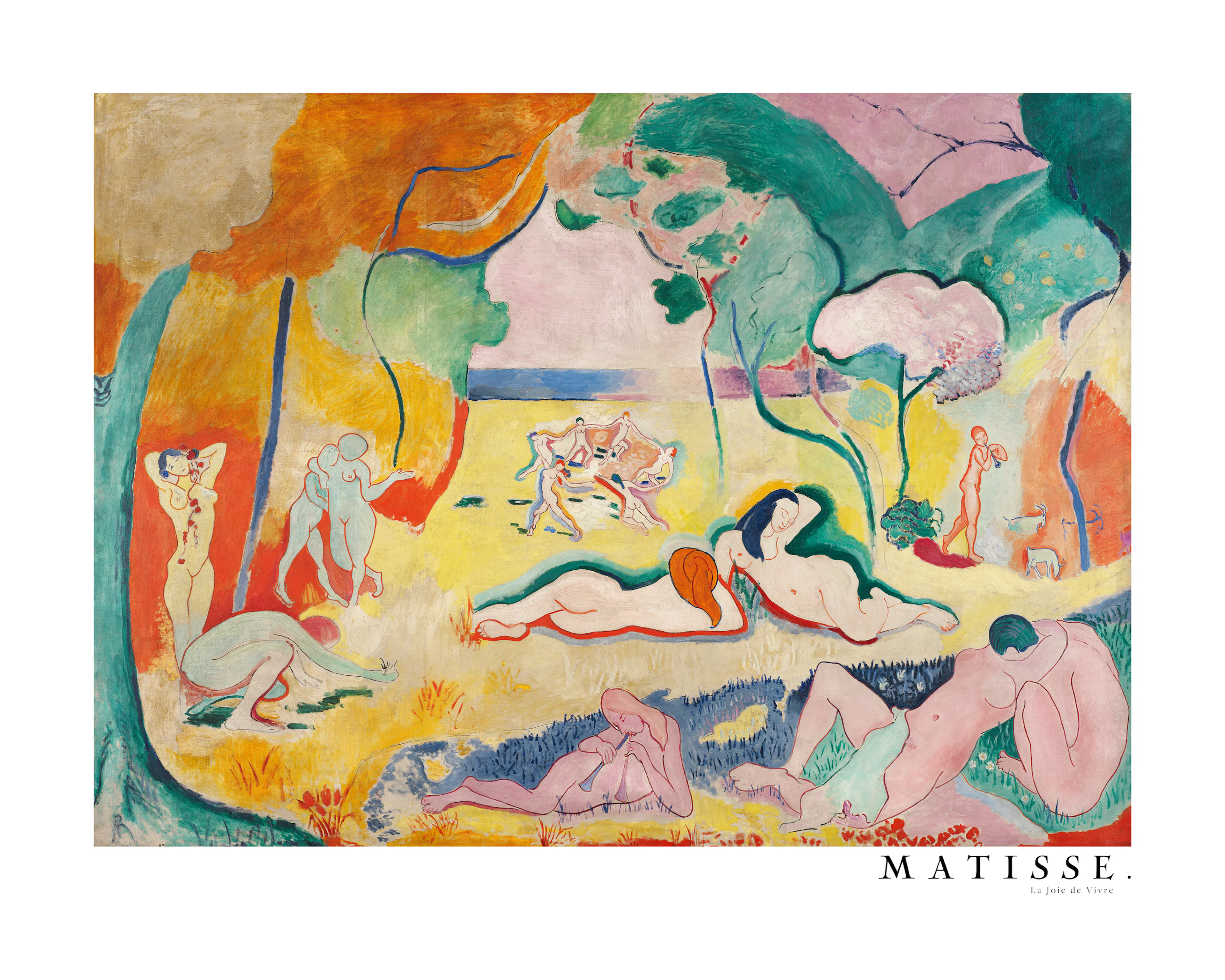 Henri Matisse - La Joie De Vivre, mit Rand Poster 0