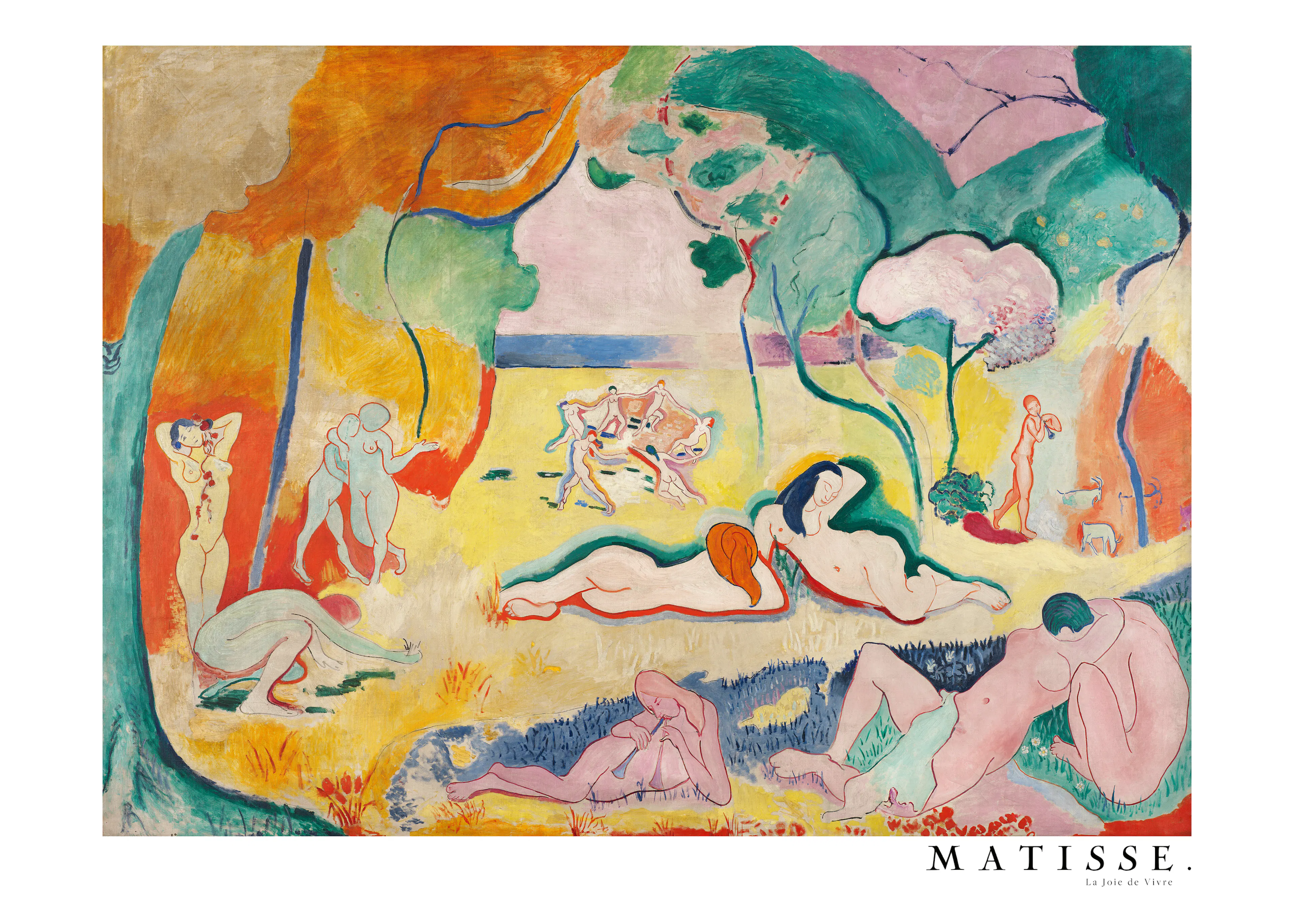 Henri Matisse - La Joie De Vivre, Z obramowaniem Plakat 0