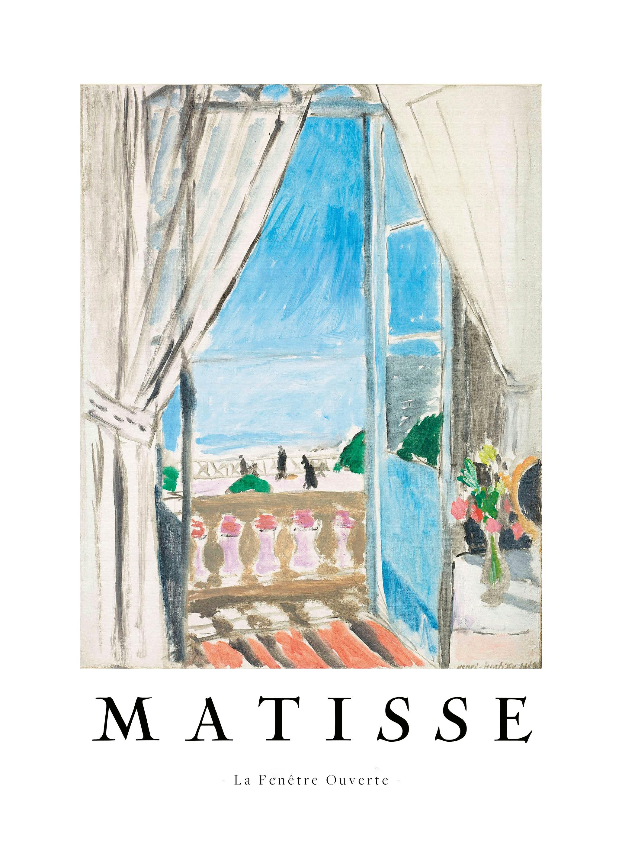 Henri Matisse - La Fenêtre Ouverte Plakat (70x100 cm) - Poster Store