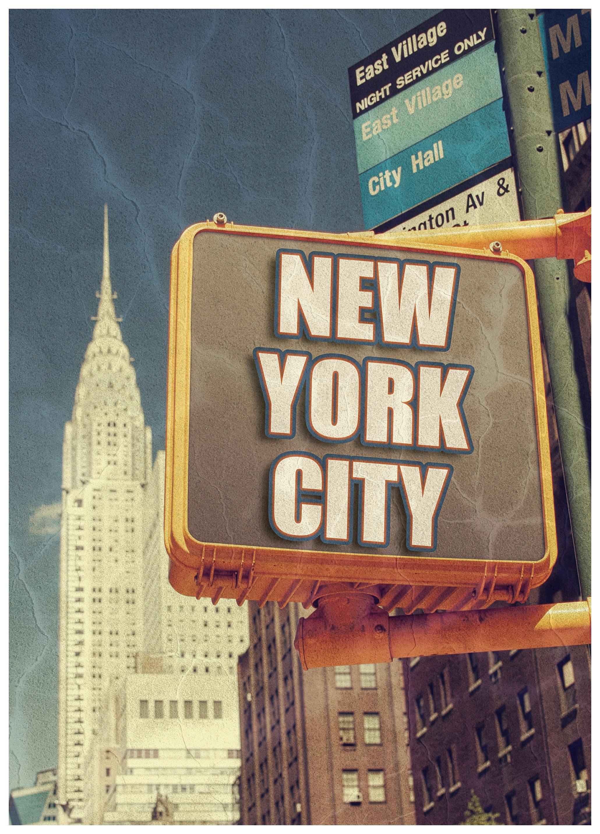 Vintage NYC Plakat (70x100 cm) - Poster Store