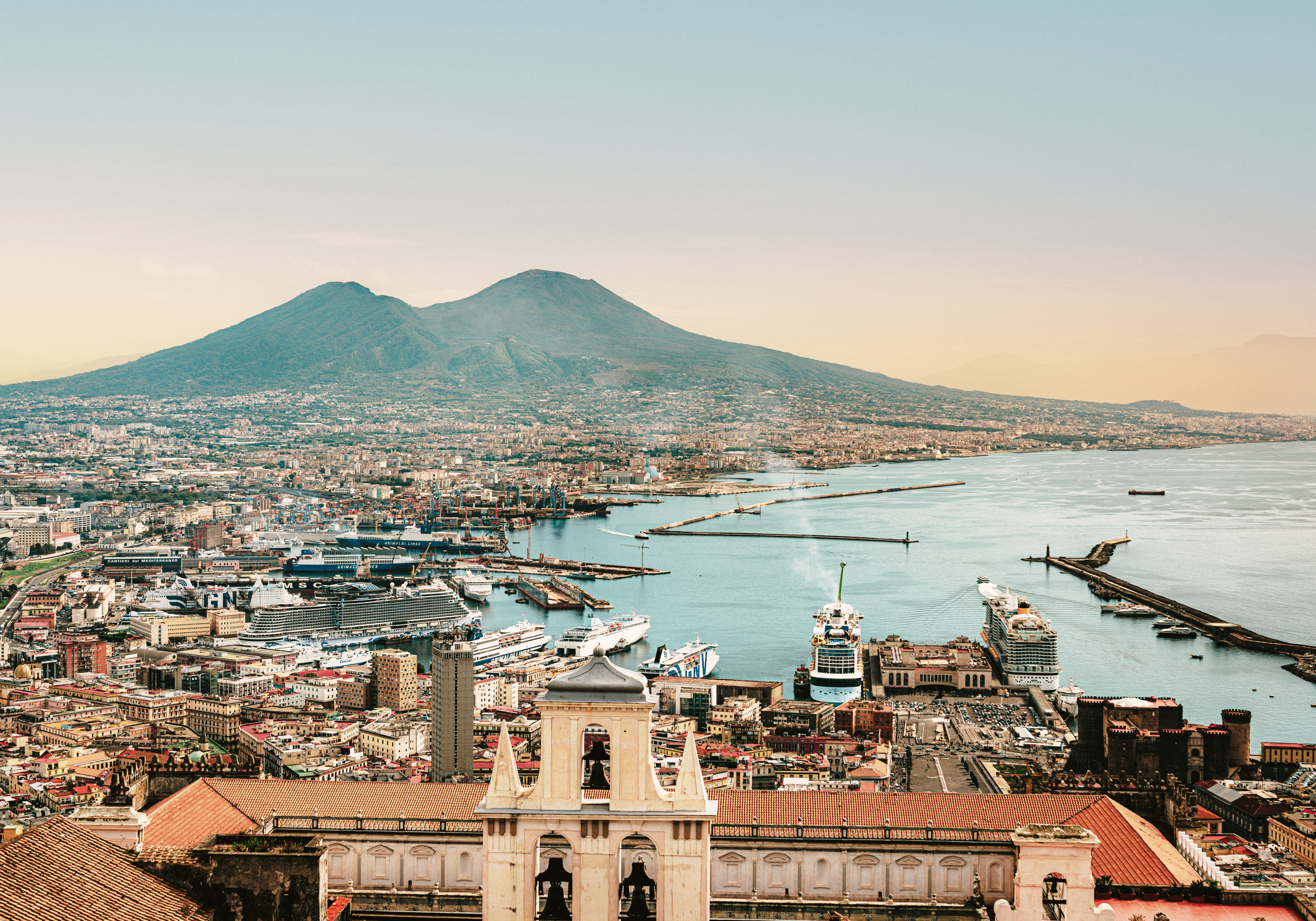 ナポリ イタリア 風景 ポスター