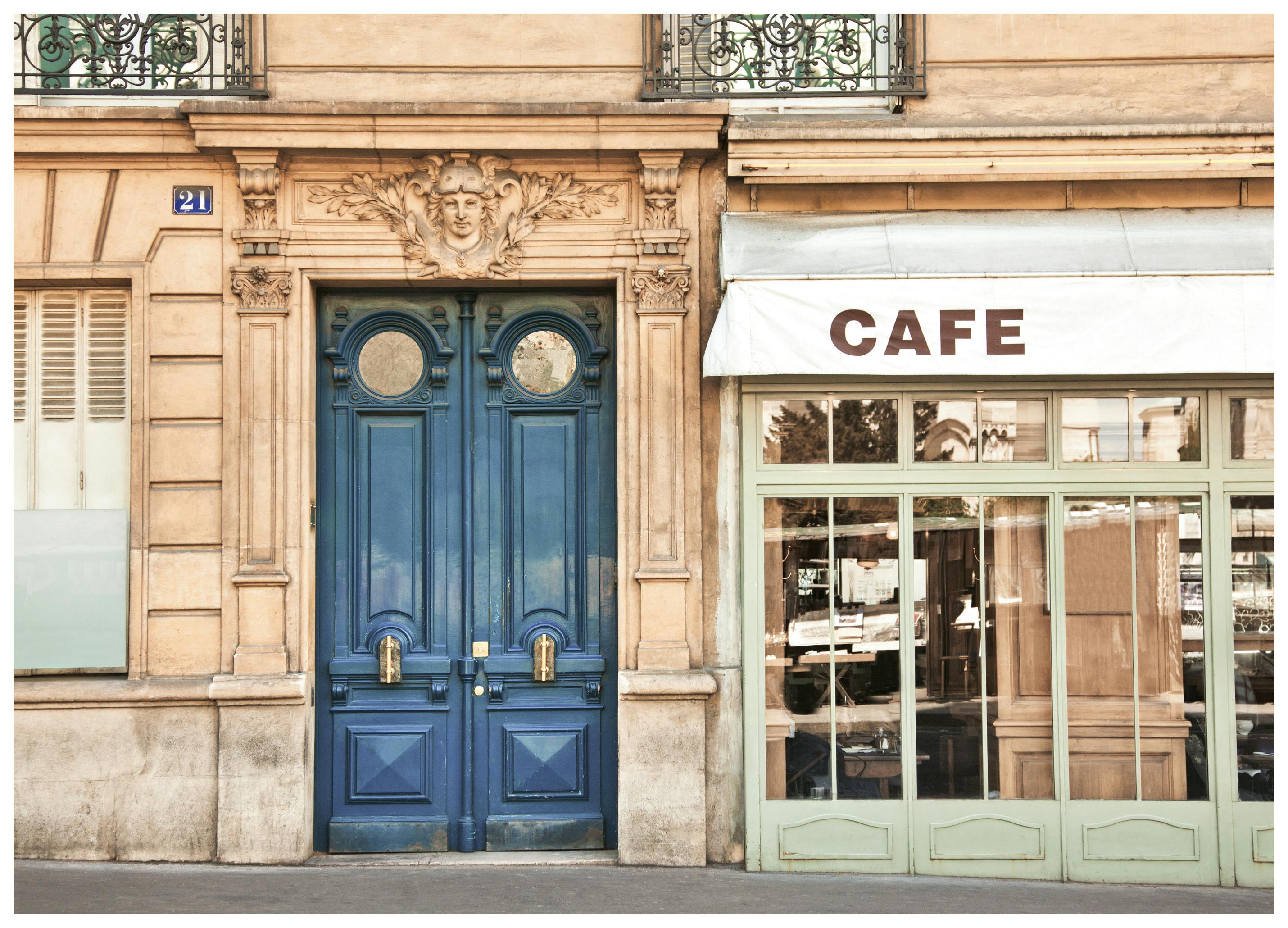 Café in Parijs Poster (50x70 cm) - Poster Store